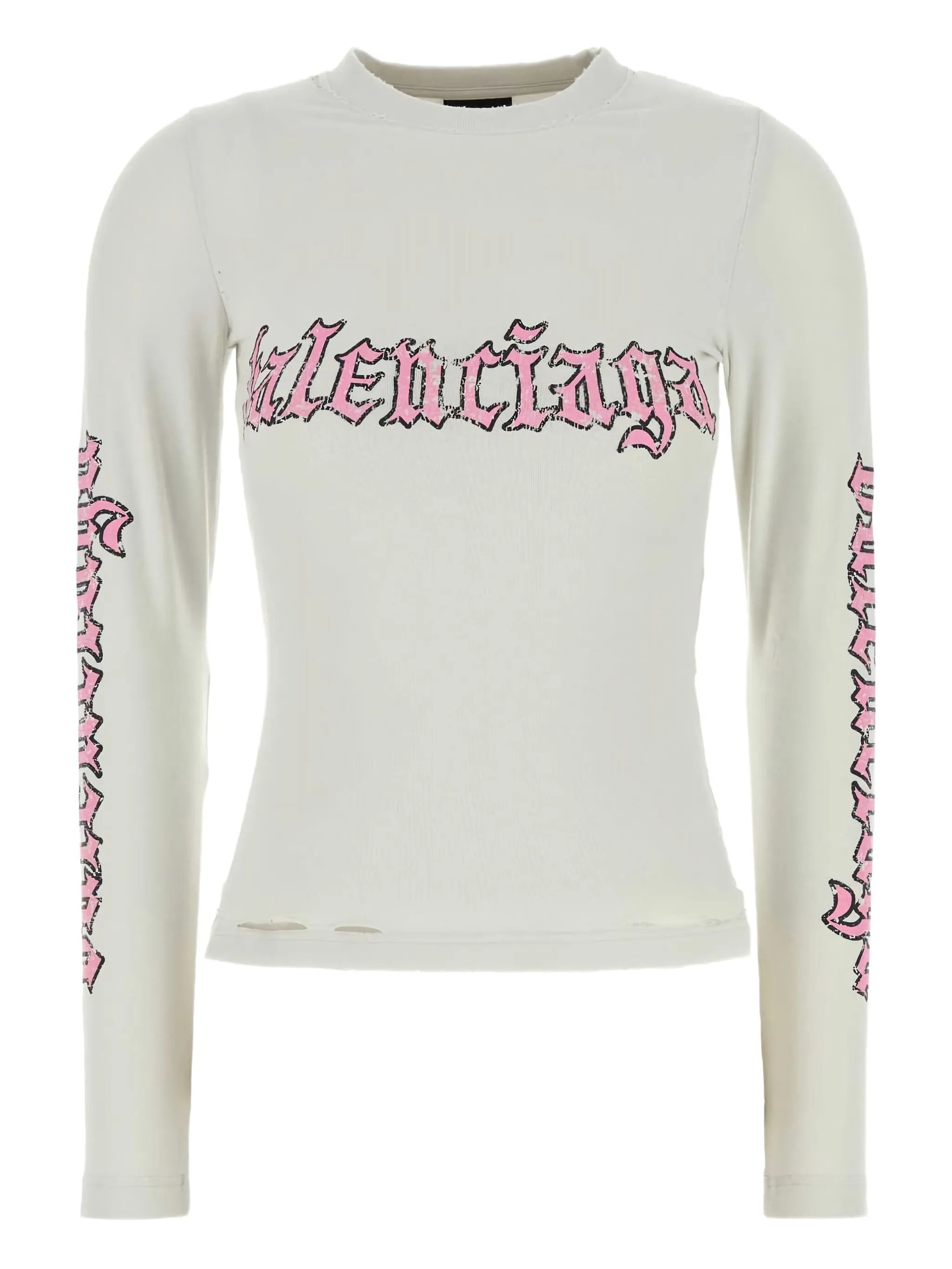 Balenciaga Logo-print Stretch T-shirt - 1