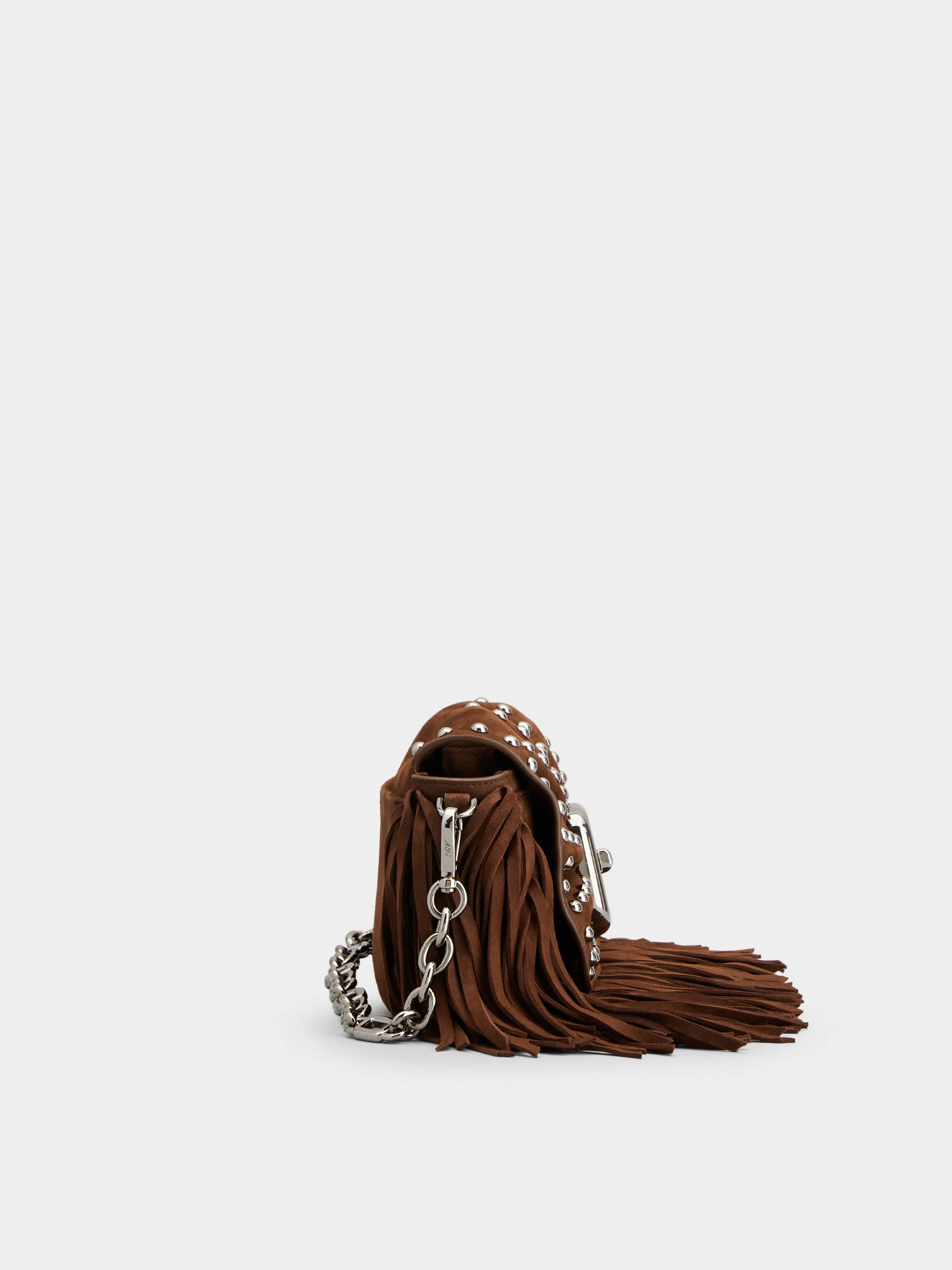 Viv' Choc Mini Bag in suede - 4
