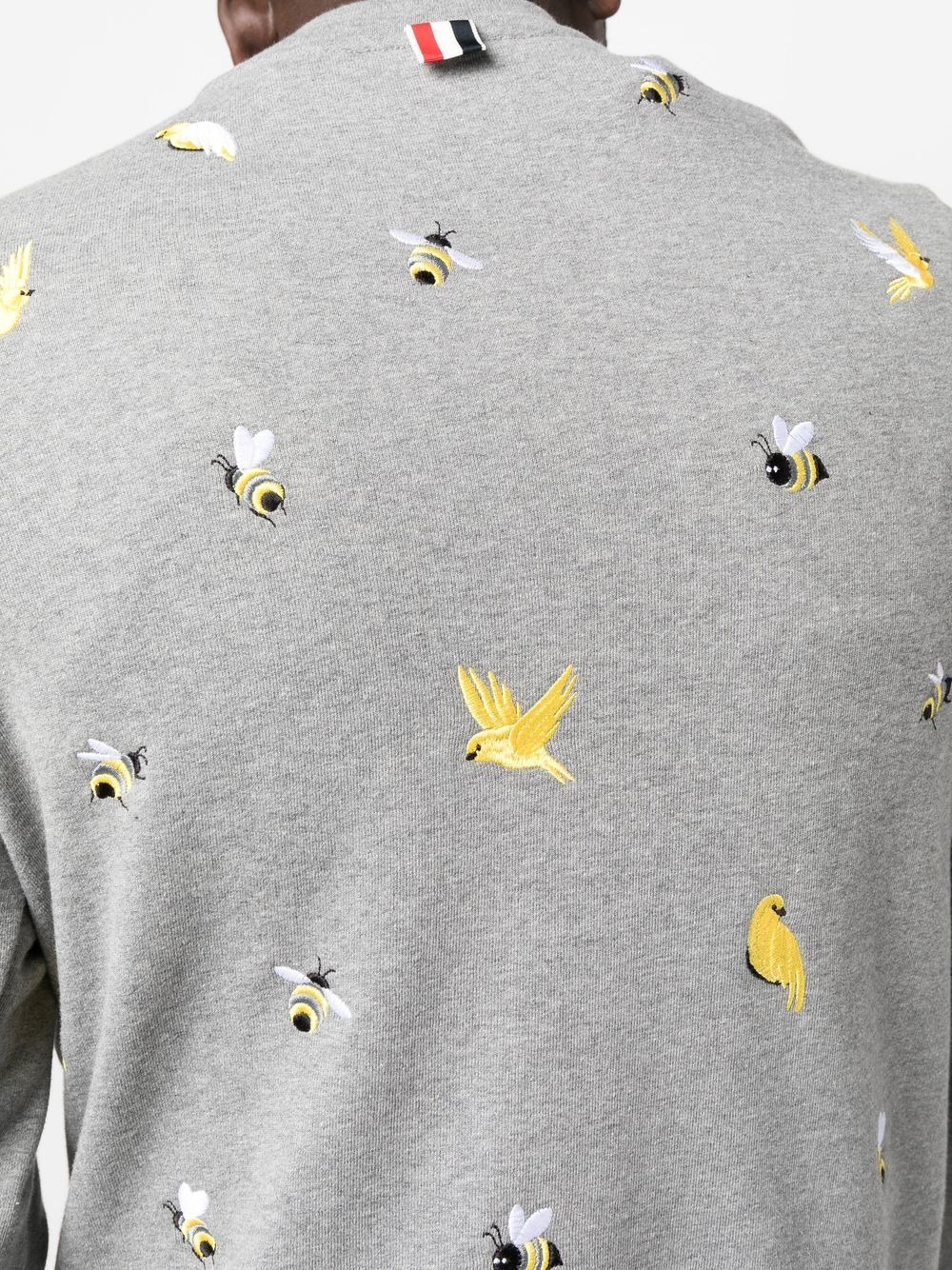 embroidered cotton sweatshirt - 5