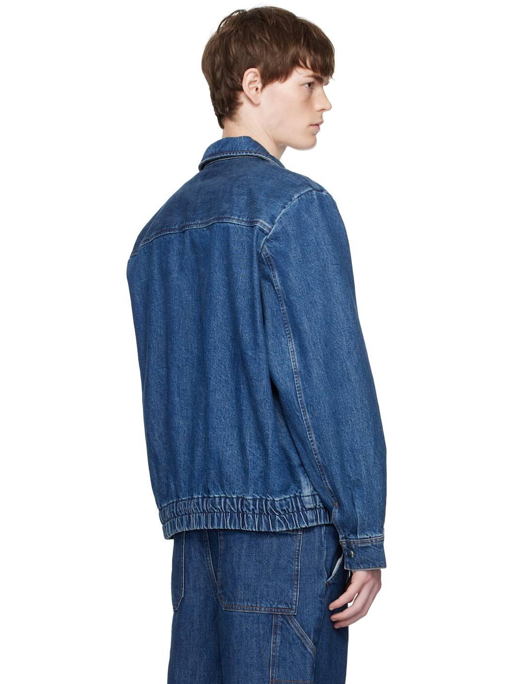 Blue Fabrizio Zippé Denim Jacket - 3