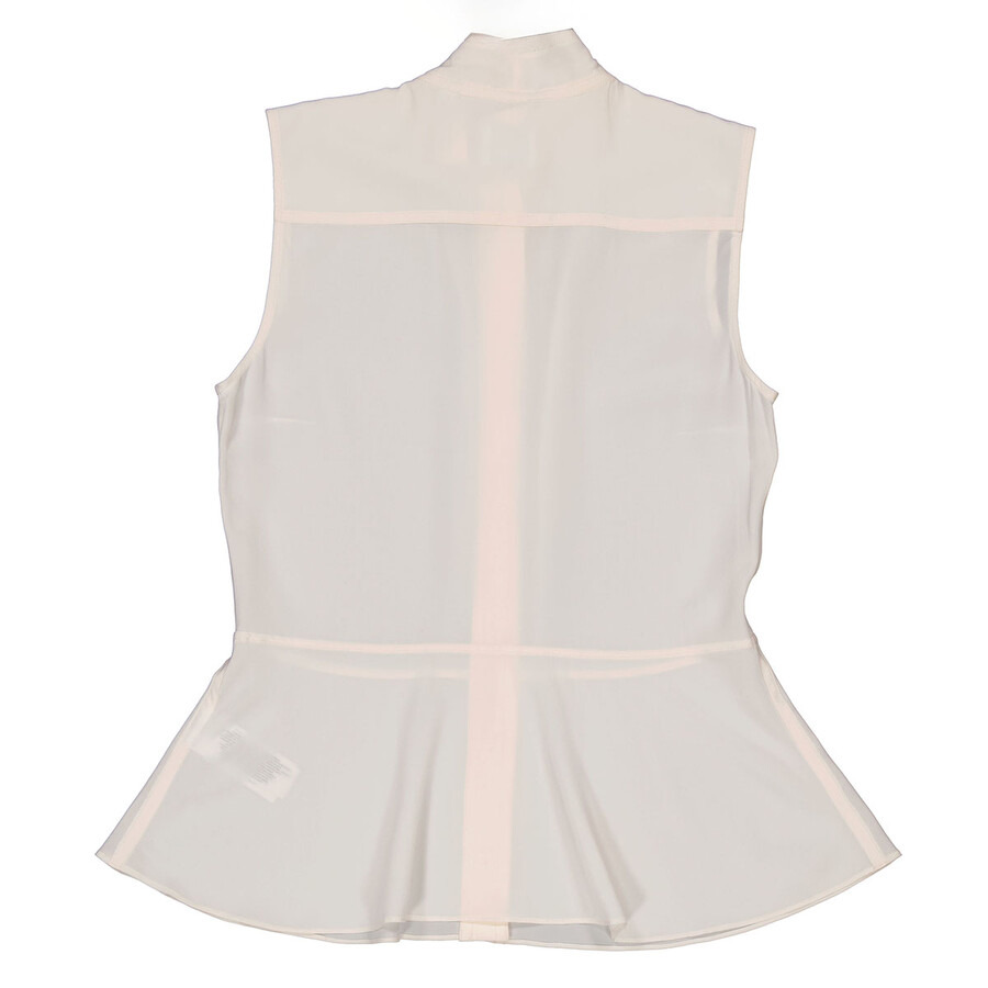 Burberry Ladies Soft Sand Erin Silk Crepe De Chine Sleeveless Top - 7