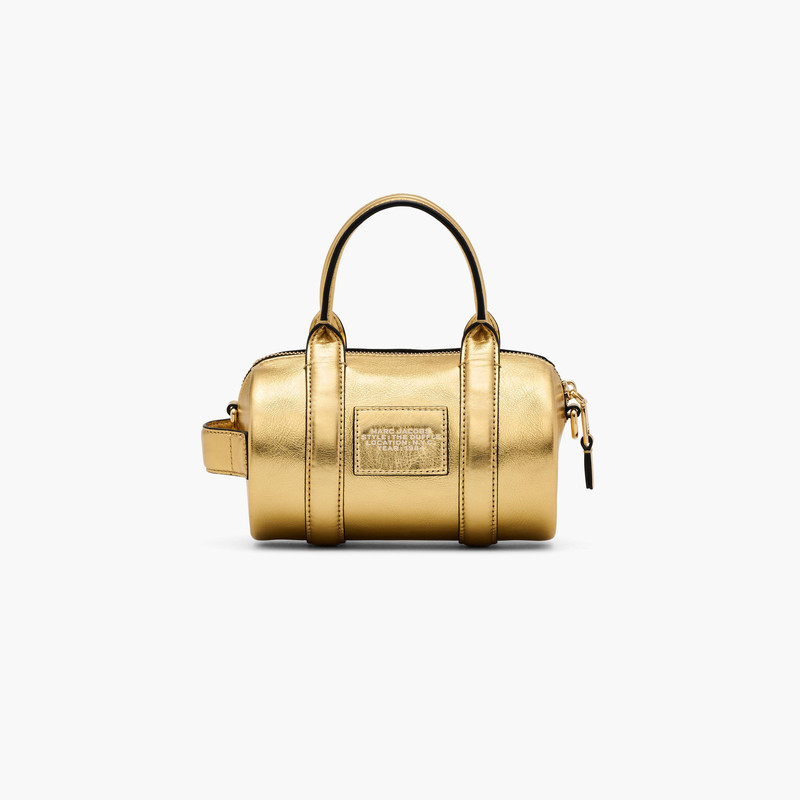 THE METALLIC LEATHER MINI DUFFLE BAG 3