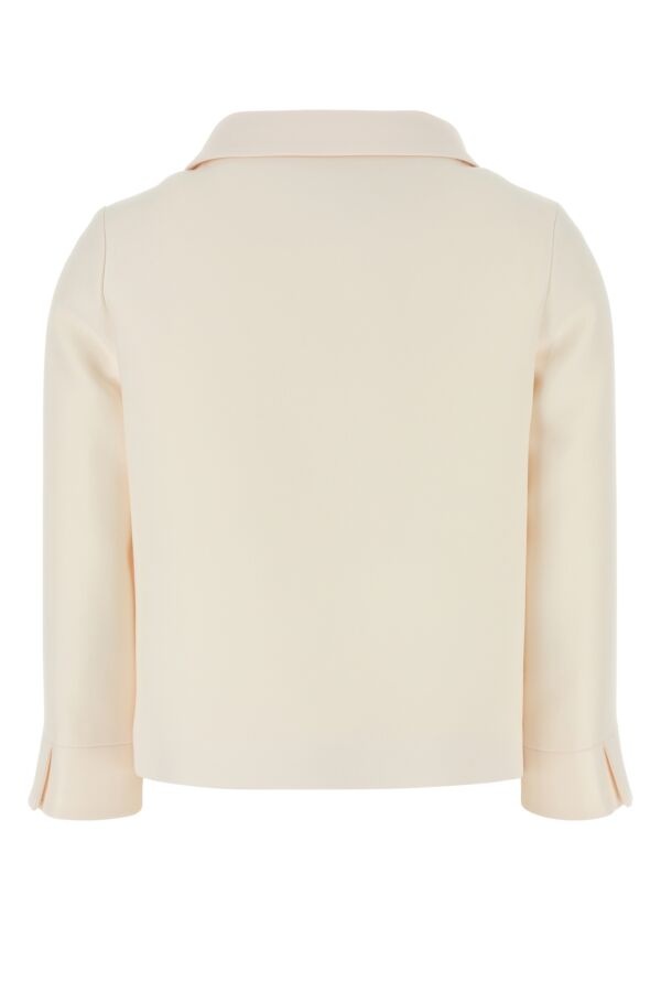 Valentino Garavani Women Ivory Crepe Blazer - 2