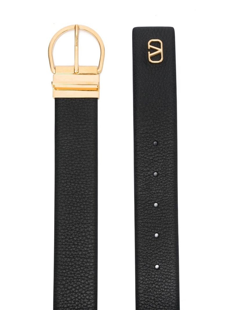 VLogo leather belt - 2
