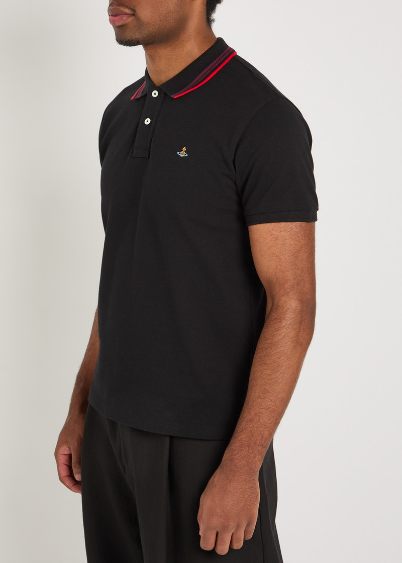 Vivienne Westwood Vivienne Westwood Logo-embroidered Piqué Cotton Polo Shirt outlook