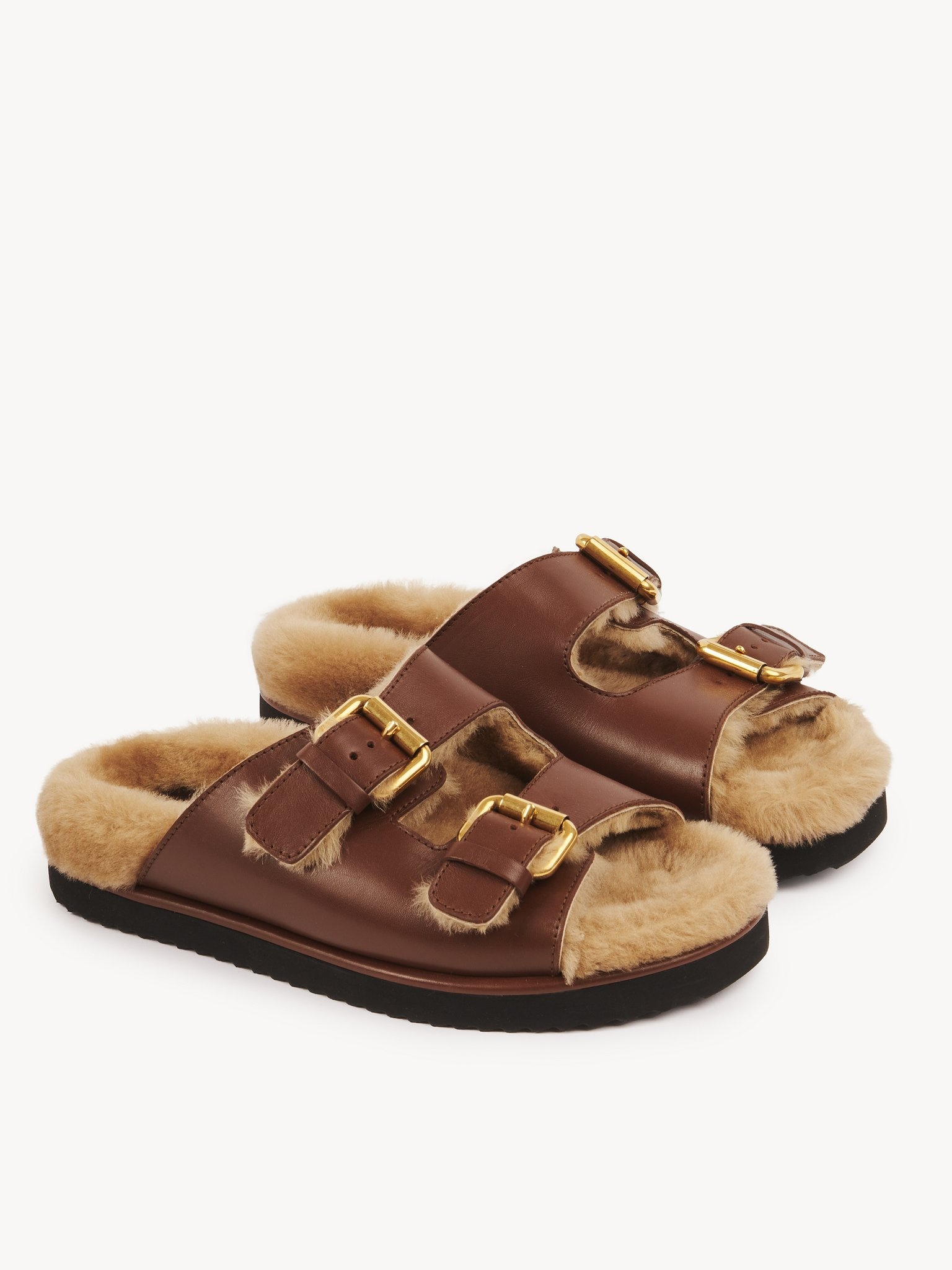 Chloe☆関税込み☆ポリー スエード スライド Chloé NIL SLIDE | REVERSIBLE