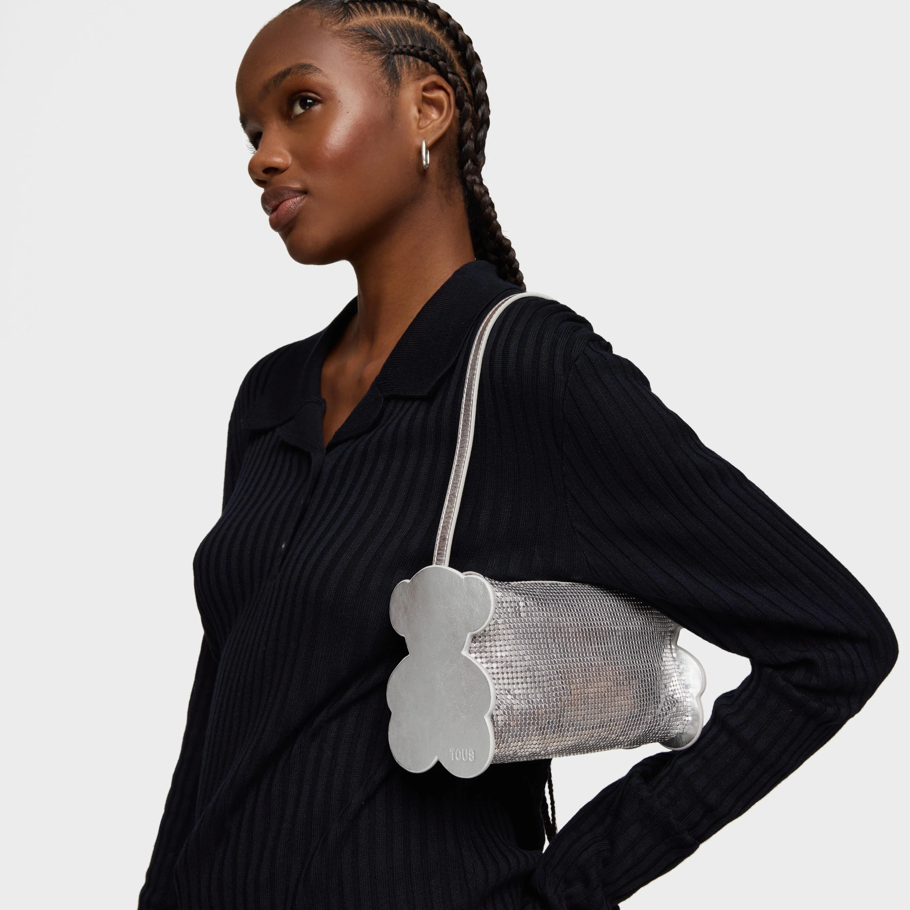 Silver-colored Shoulder bag TOUS Salsi - 1