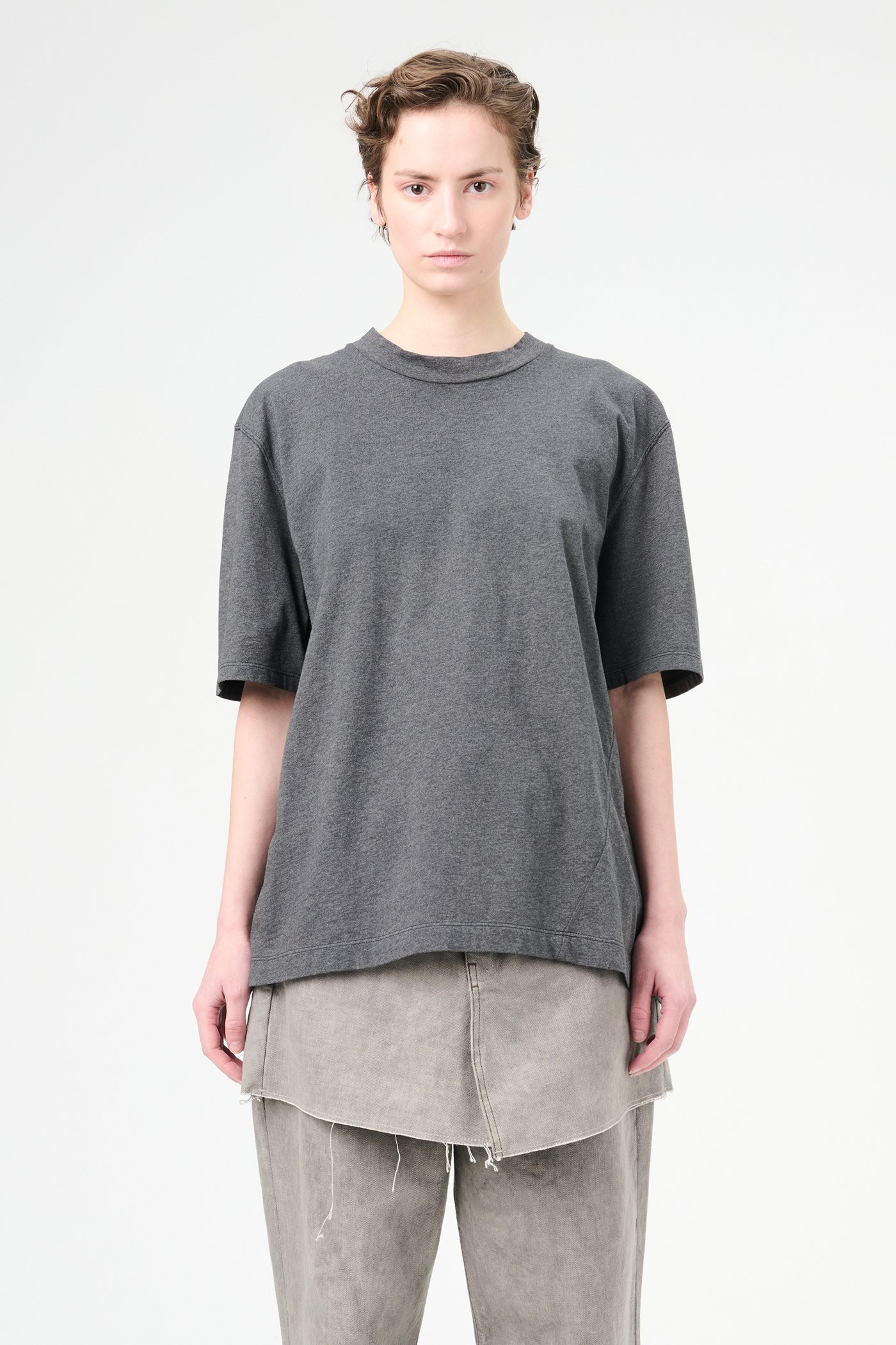Big T-Shirt Dark Grey Melange - 3