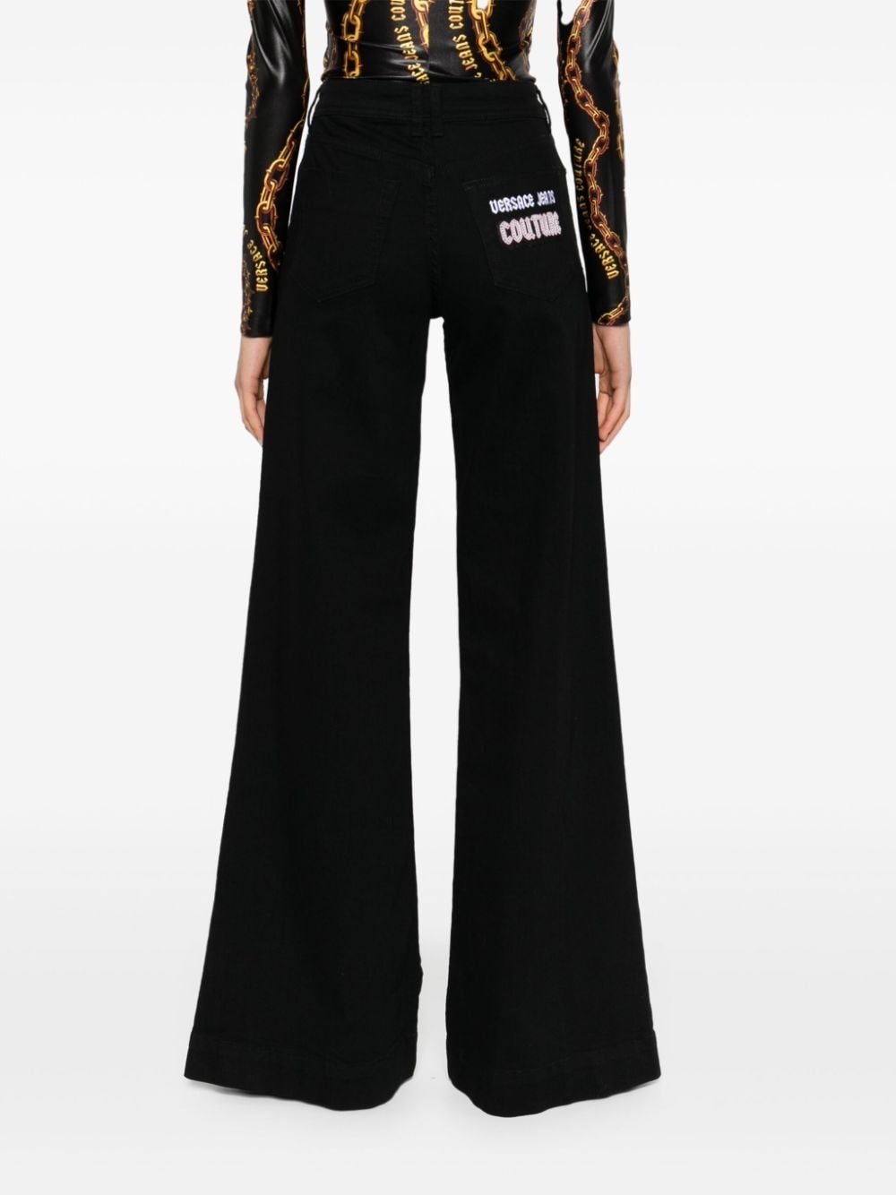 high-rise wide-leg jeans - 4