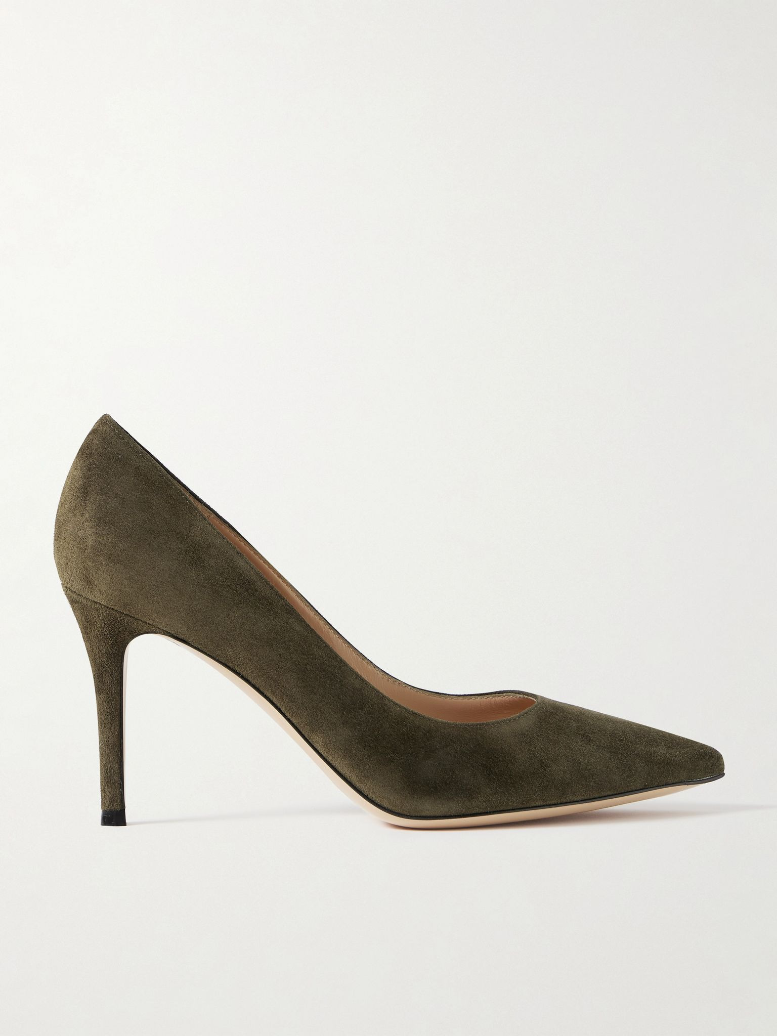 Gianvito 85 suede pumps Dark green - 1