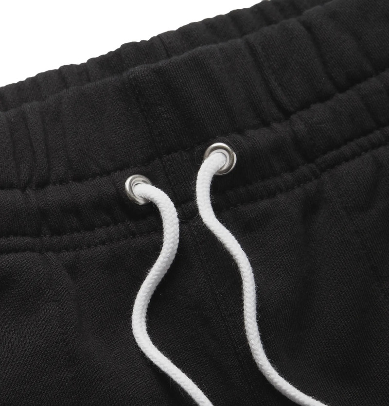 Tapered Logo-Appliquéd Loopback Cotton-Jersey Sweatpants 8