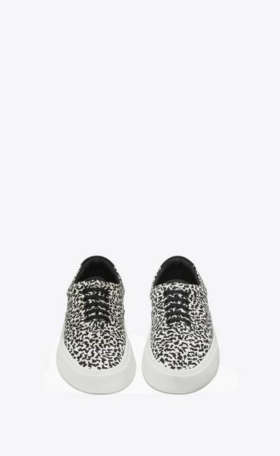 SAINT LAURENT venice sneakers in sparkle-print canvas outlook