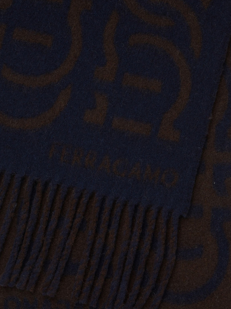 FERRAGAMO Gancini jacquard scarf outlook
