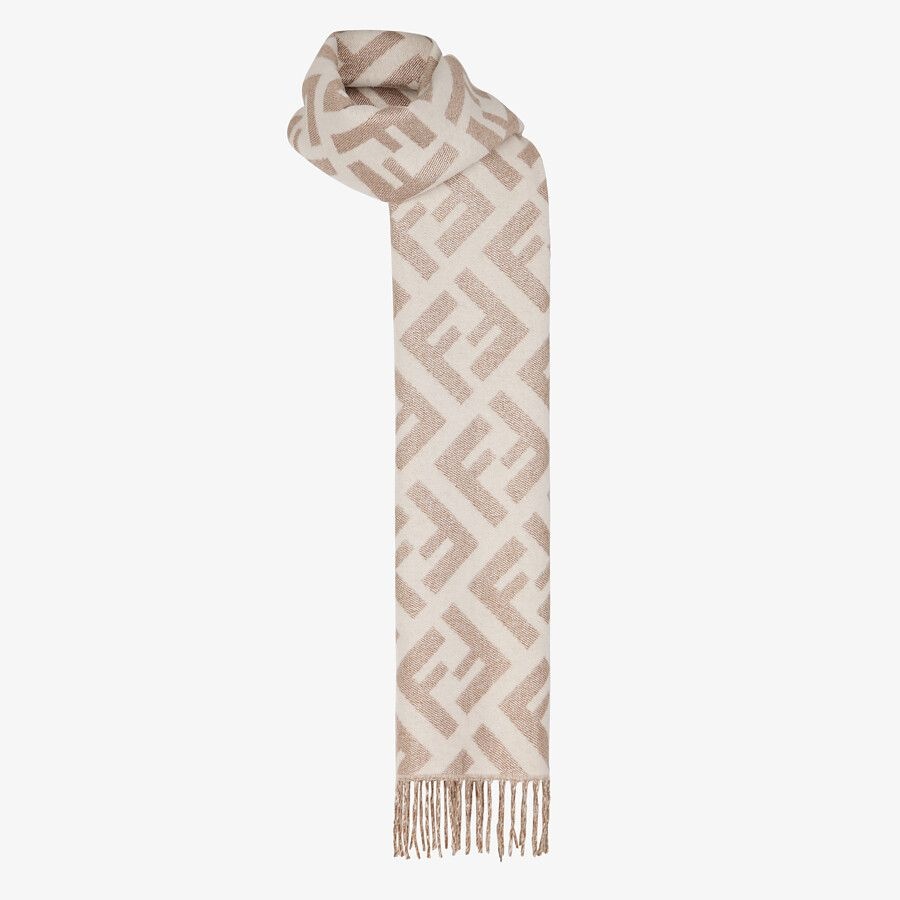 White cashmere scarf - 2