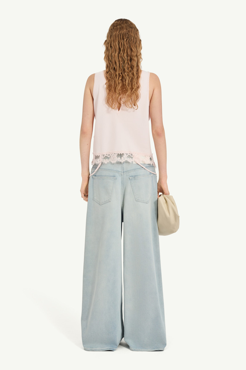 Mirrored lace slip top 3