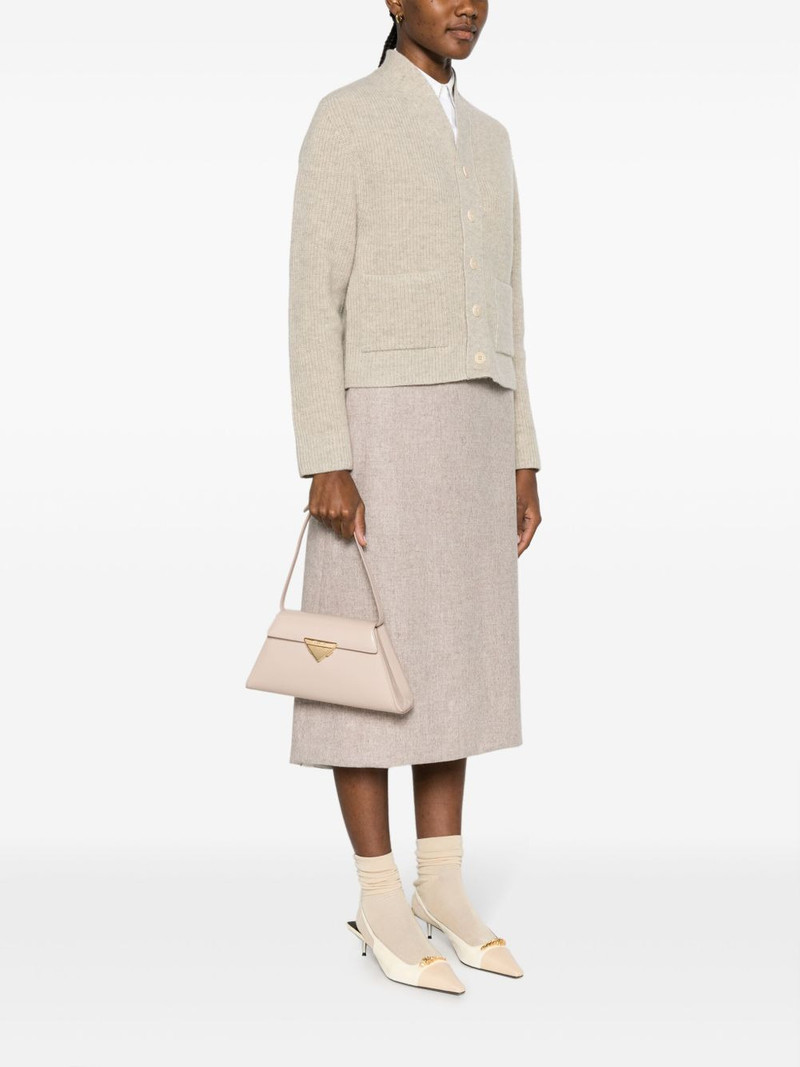 Prada triangle-logo leather shoulder bag outlook