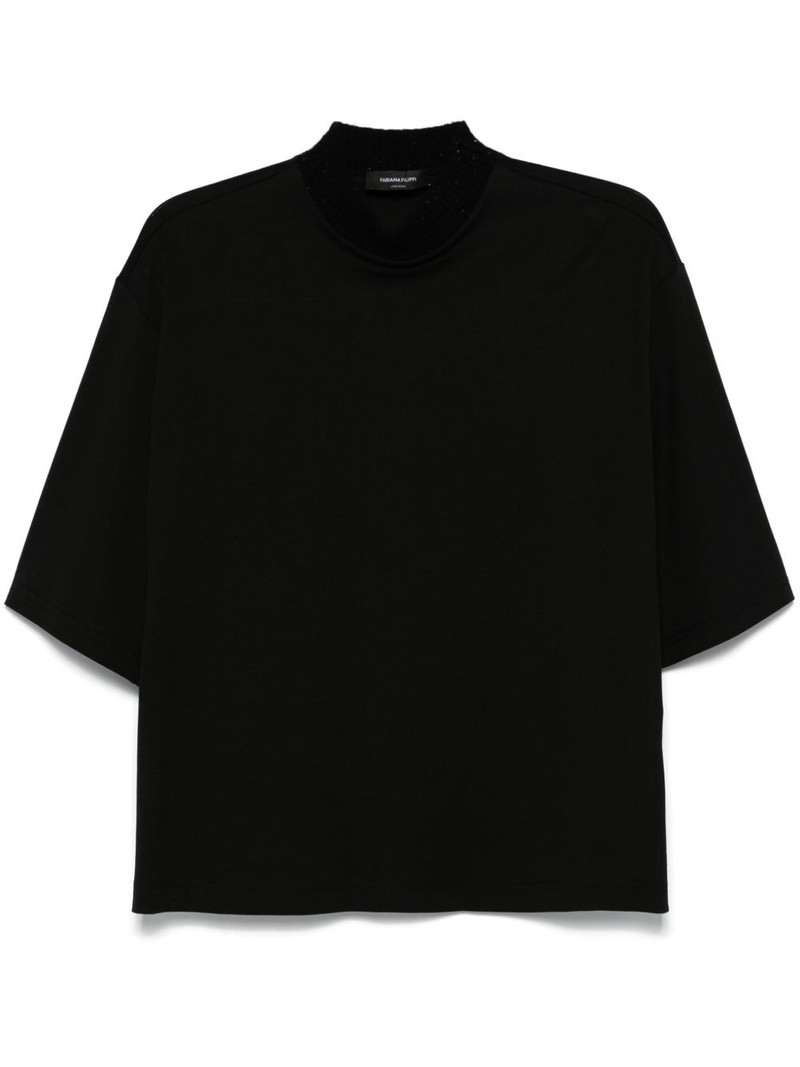 sequin-embellished T-shirt 1