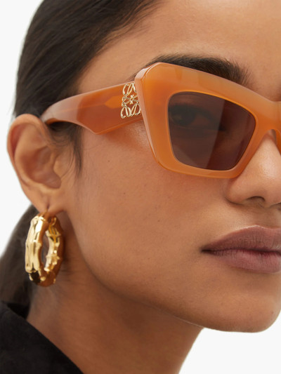 Loewe Anagram-logo cat-eye acetate sunglasses outlook