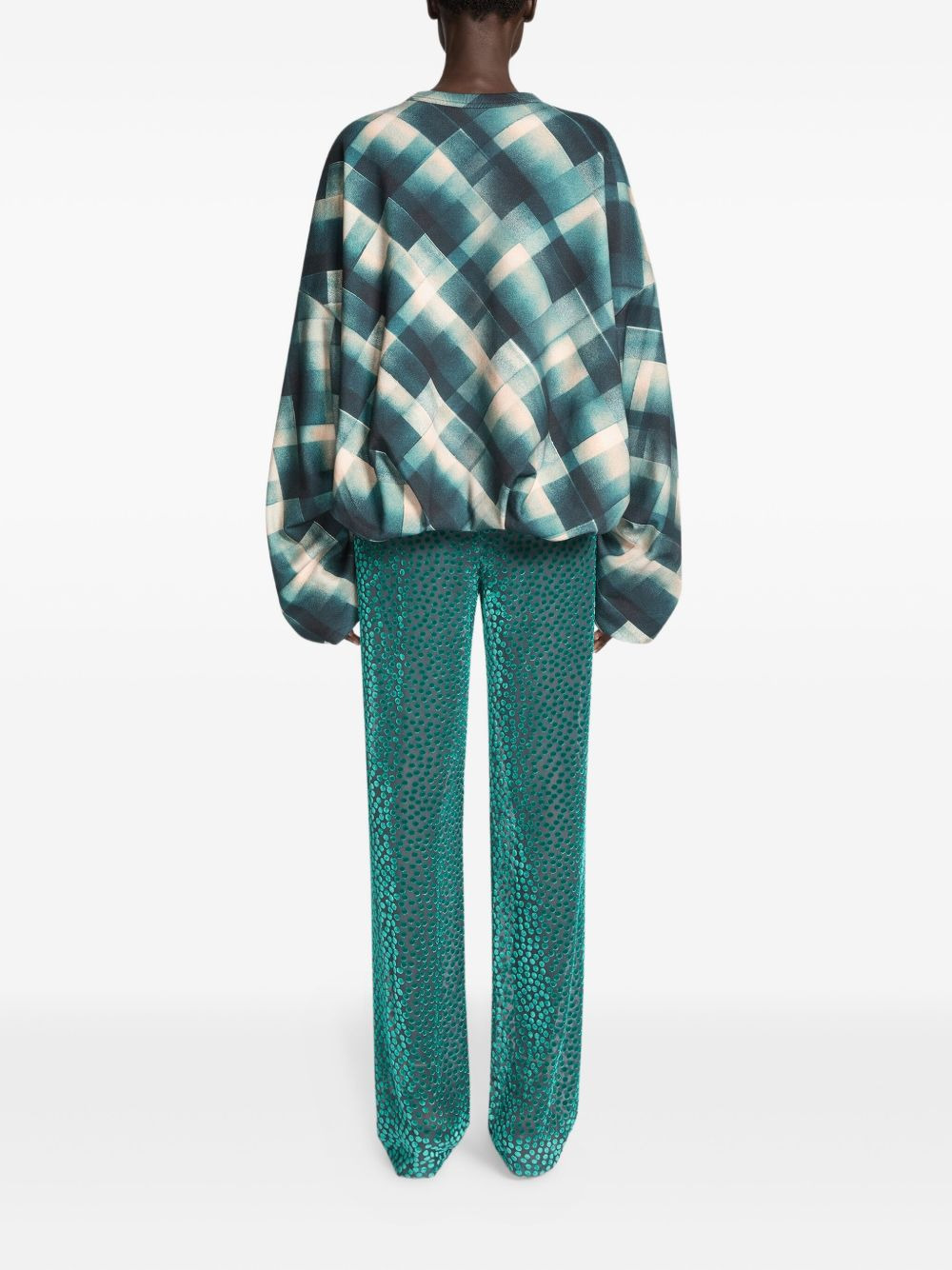 elasticated polka-dot trousers - 4