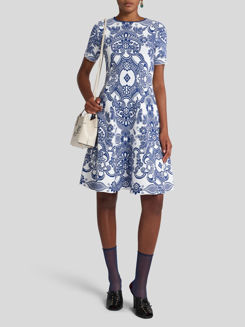Etro MINI KNIT JACQUARD DRESS outlook