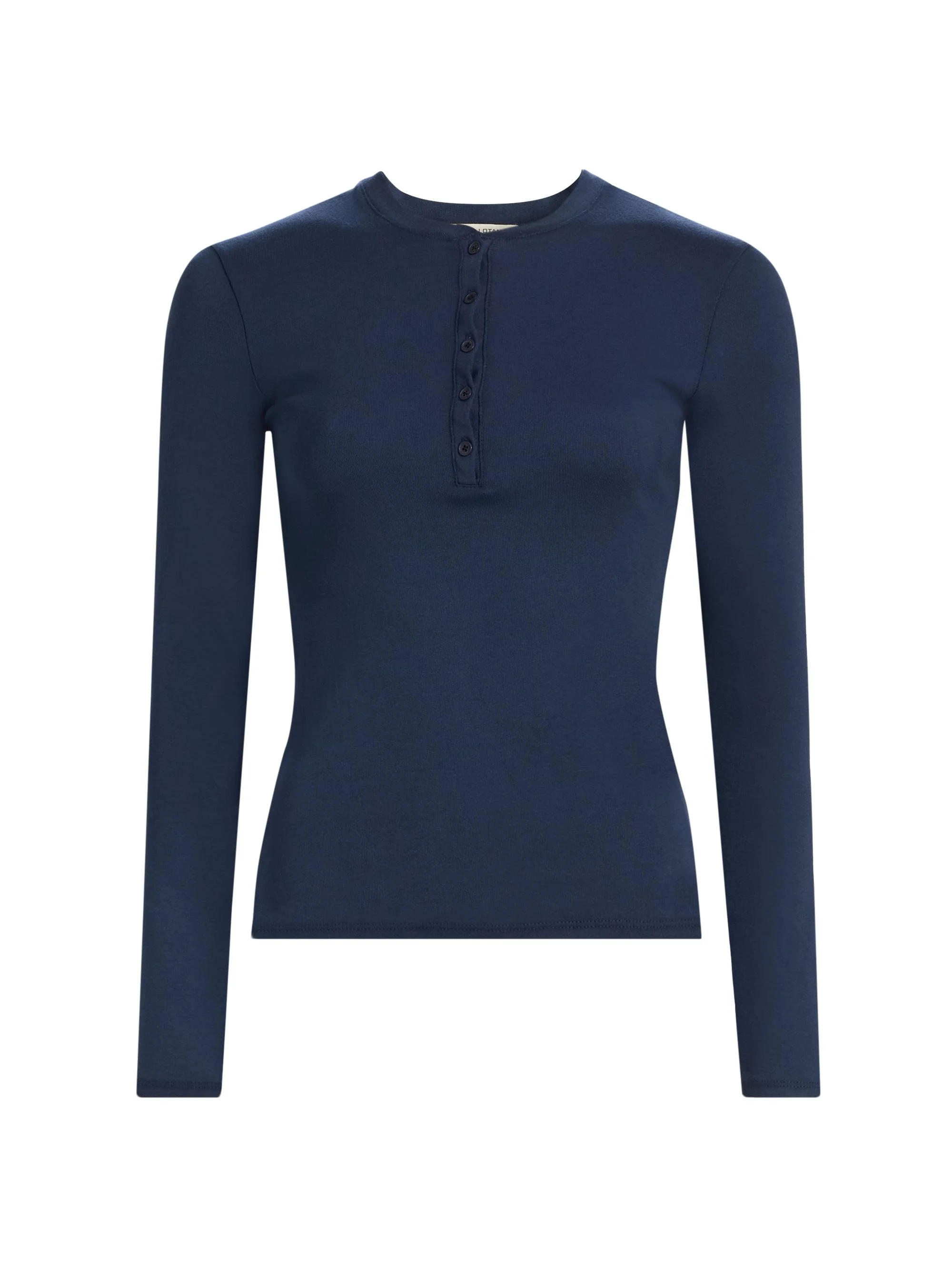 Women's Jordan Cotton Long-Sleeve Henley - Admiral Blue - 1
