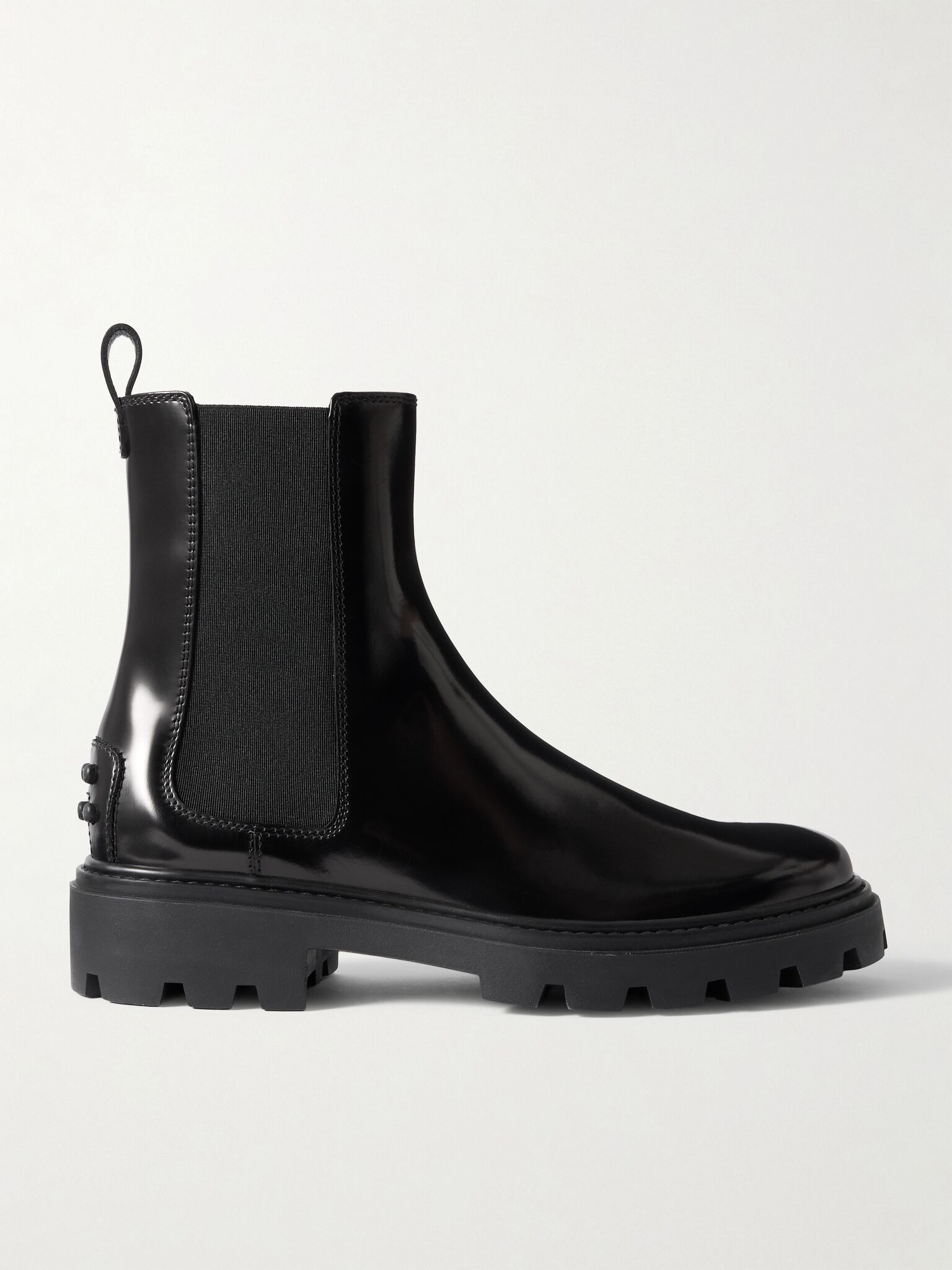 Gomma Pesante glossed-leather Chelsea boots Black - 1