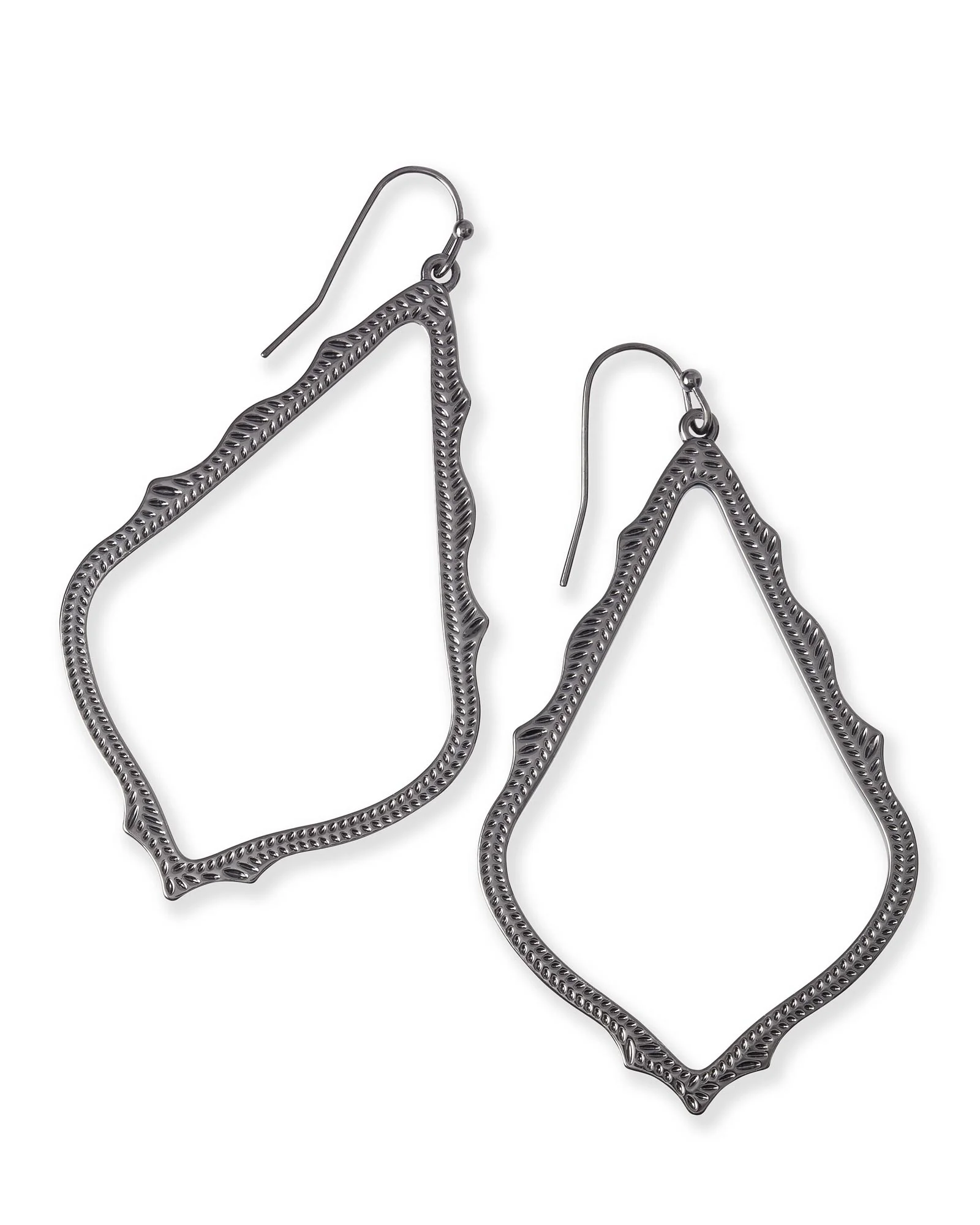 Sophee Drop Earrings in Gunmetal - 1