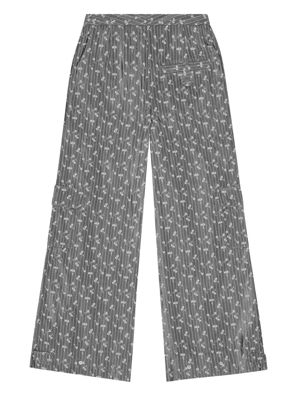 patterned-jacquard trousers - 6
