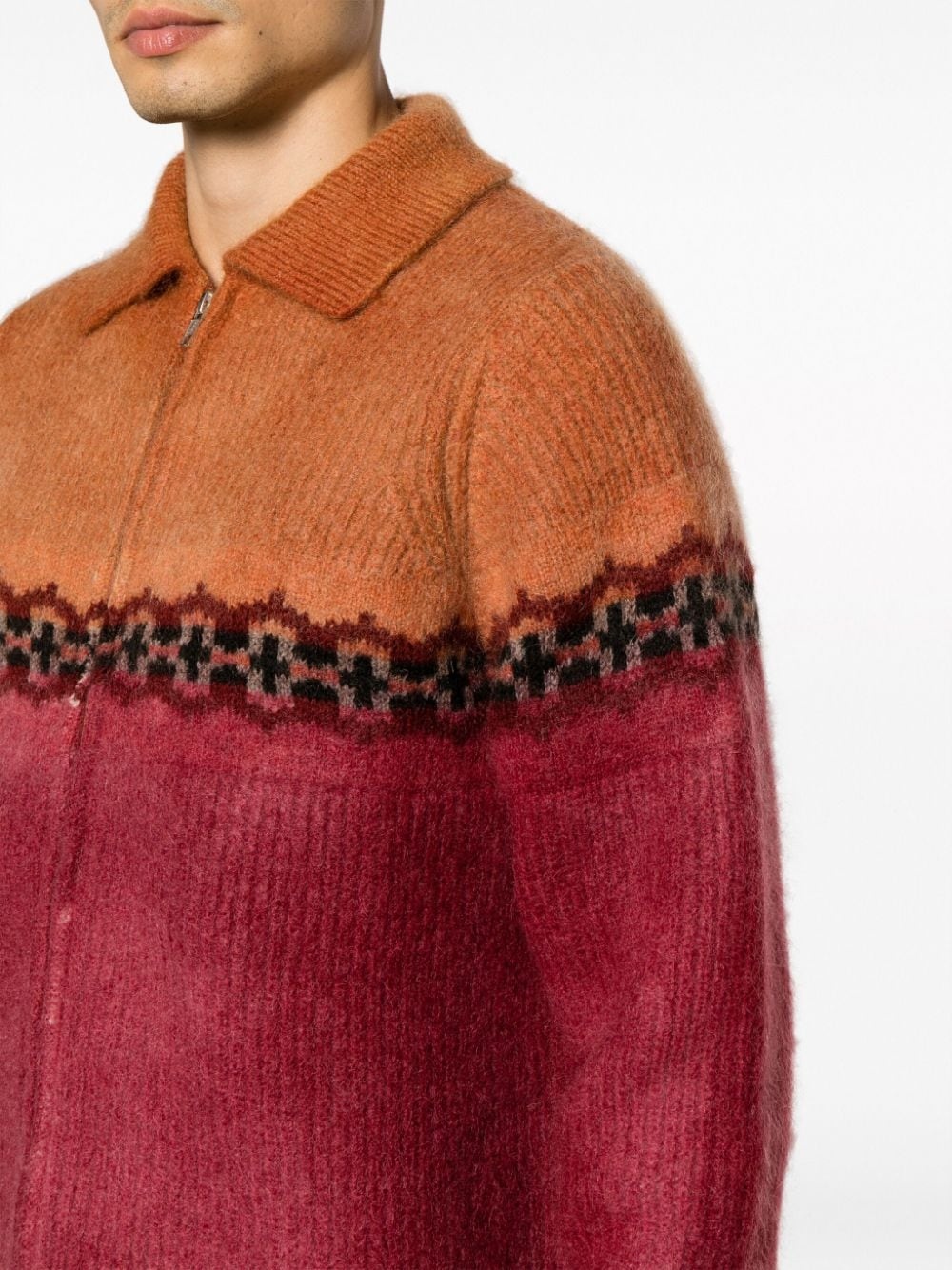 Vima intarsia-knit hoodie - 5