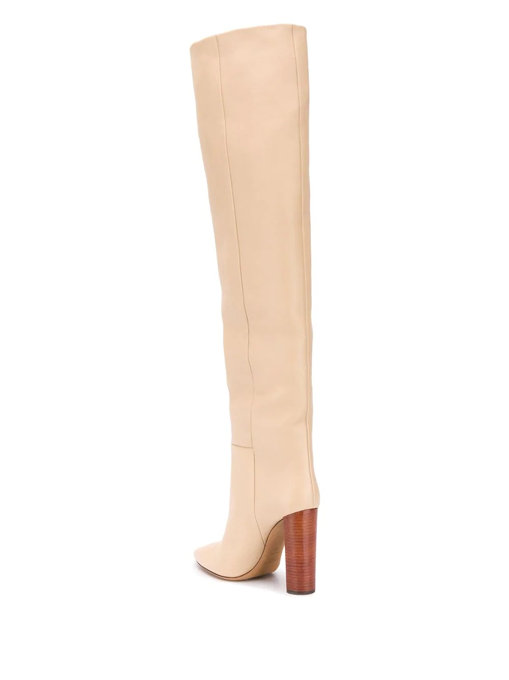 thigh-high pointed toe boots - 3