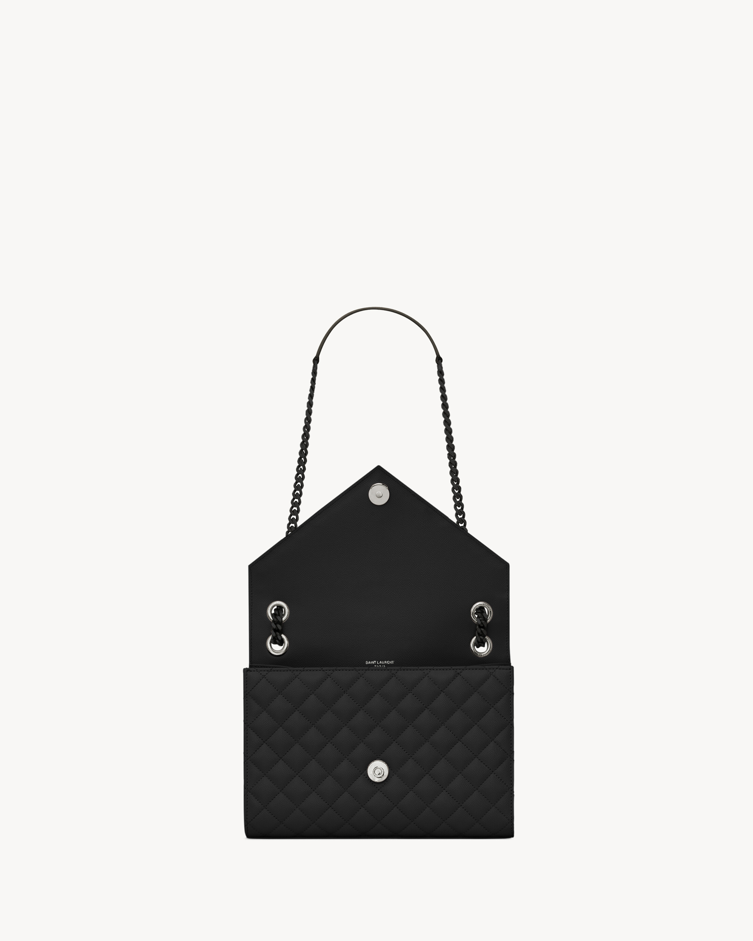ENVELOPE MEDIUM IN QUILTED GRAIN DE POUDRE EMBOSSED LEATHER - 4