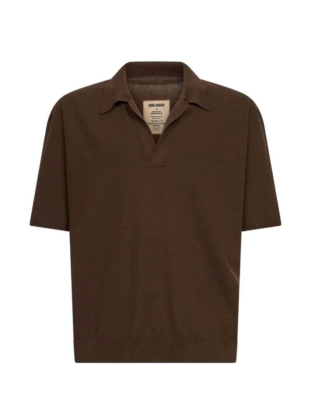 V-neck polo shirt - 1