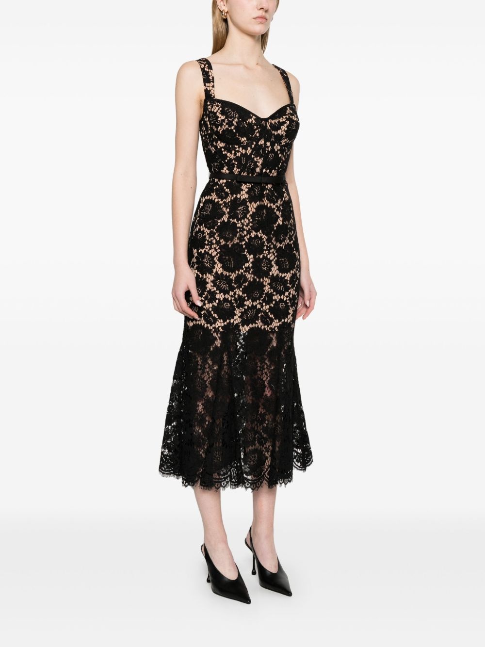 lace midi dress - 3