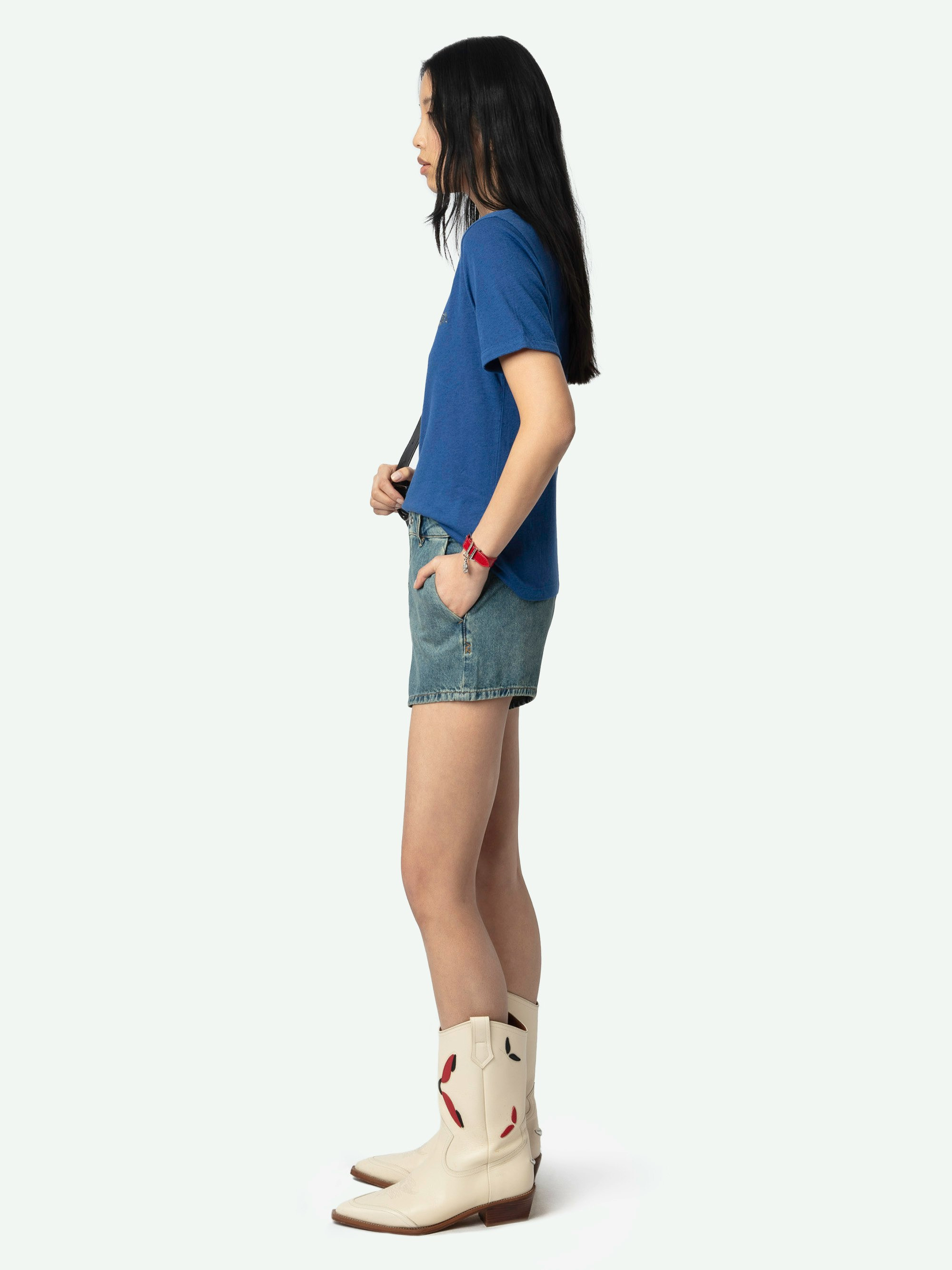 Woos Devil Rhinestone Graphic Tee - 3
