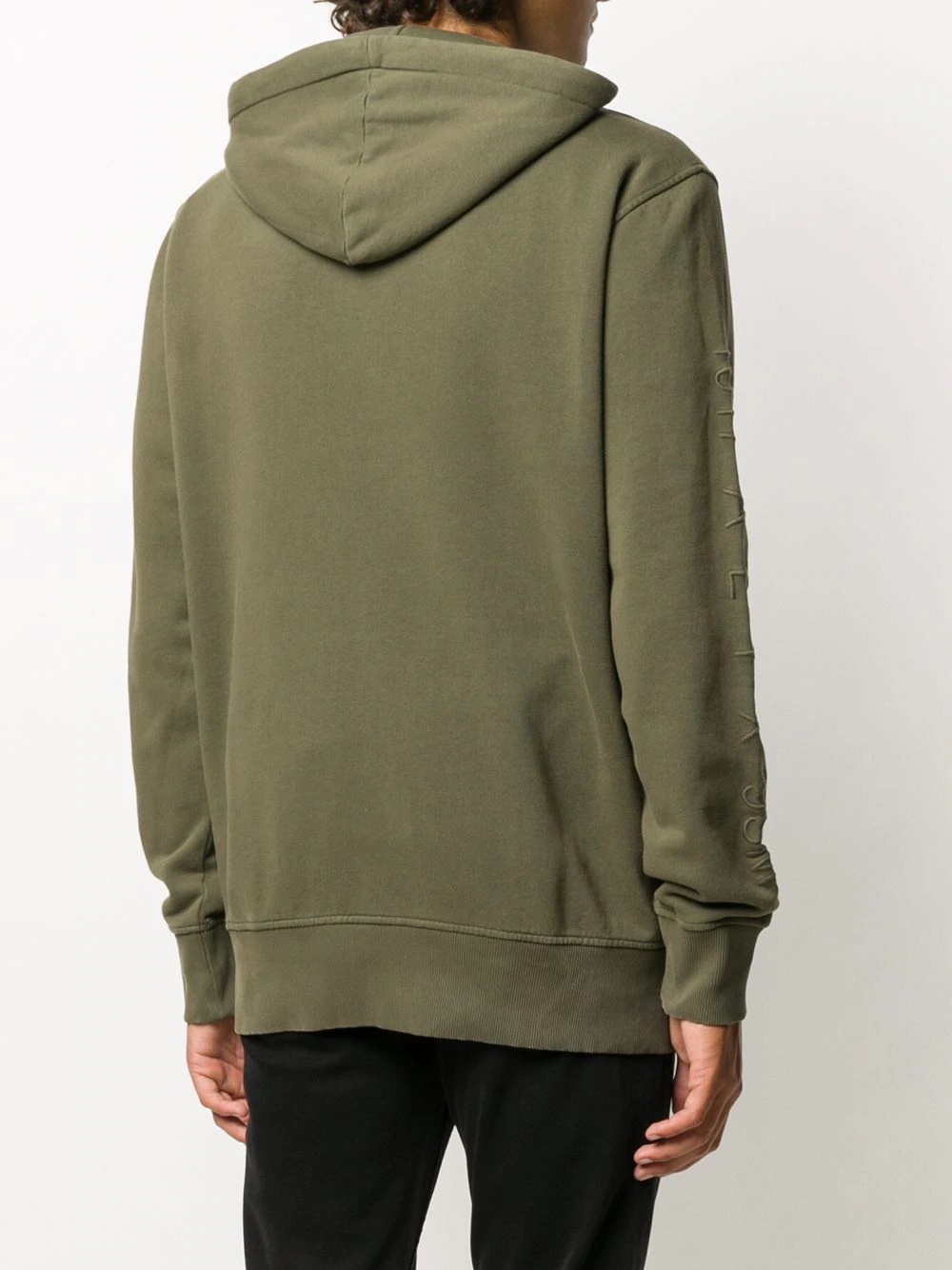 sleeve-logo hooded sweatshirt - 4