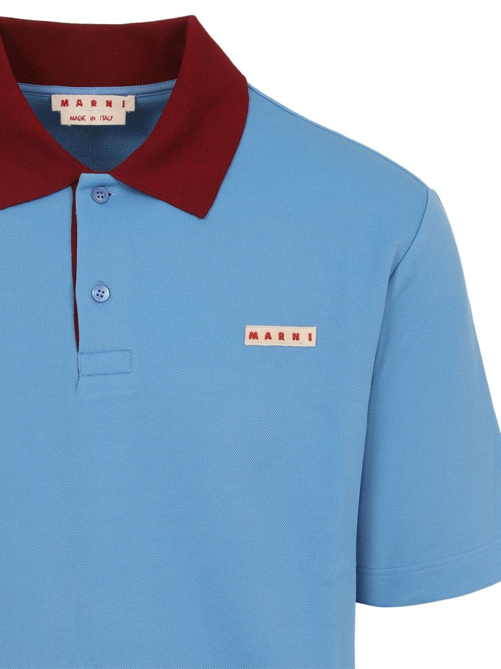 contrast-collar polo shirt - 3