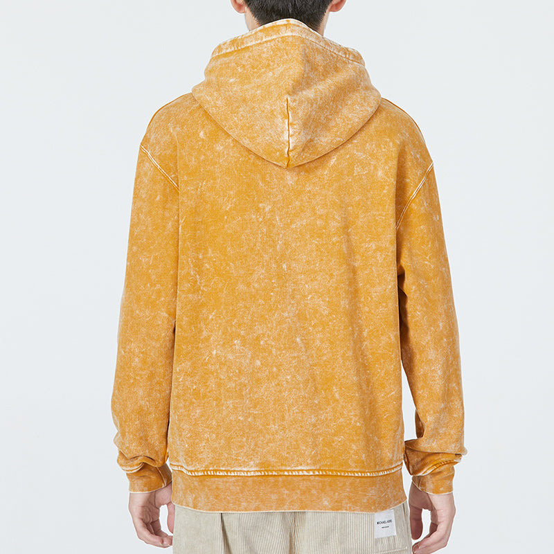 Men's Air Jordan Tie Dye Logo Athleisure Casual Sports Pullover Yellow DR3088-712 - 4
