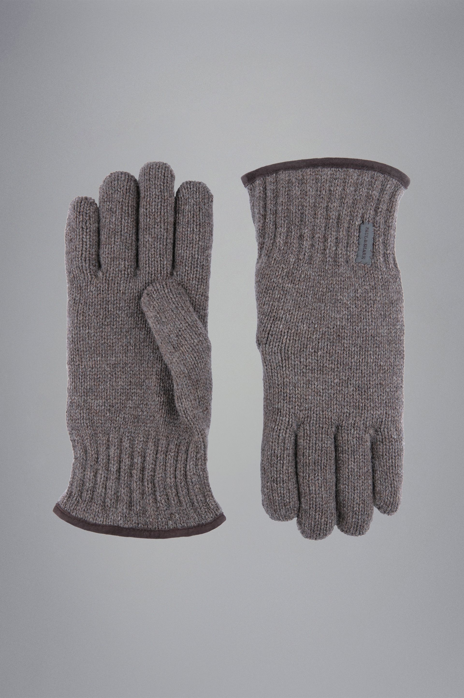 RE-WOOL GLOVES WITH SUEDE DETAILS - 1