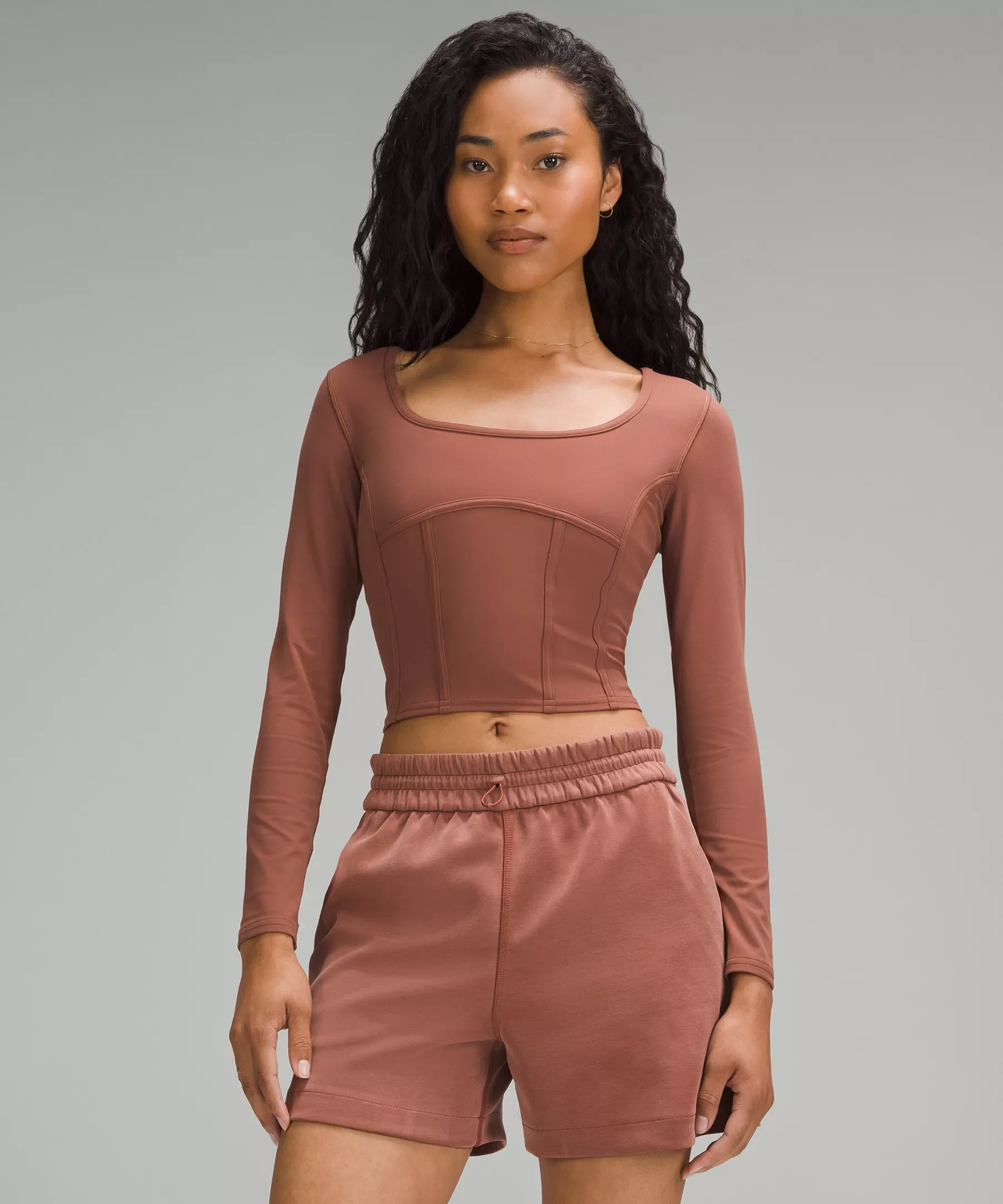 Waist-Seamed Nulu Long-Sleeve Shirt - 1