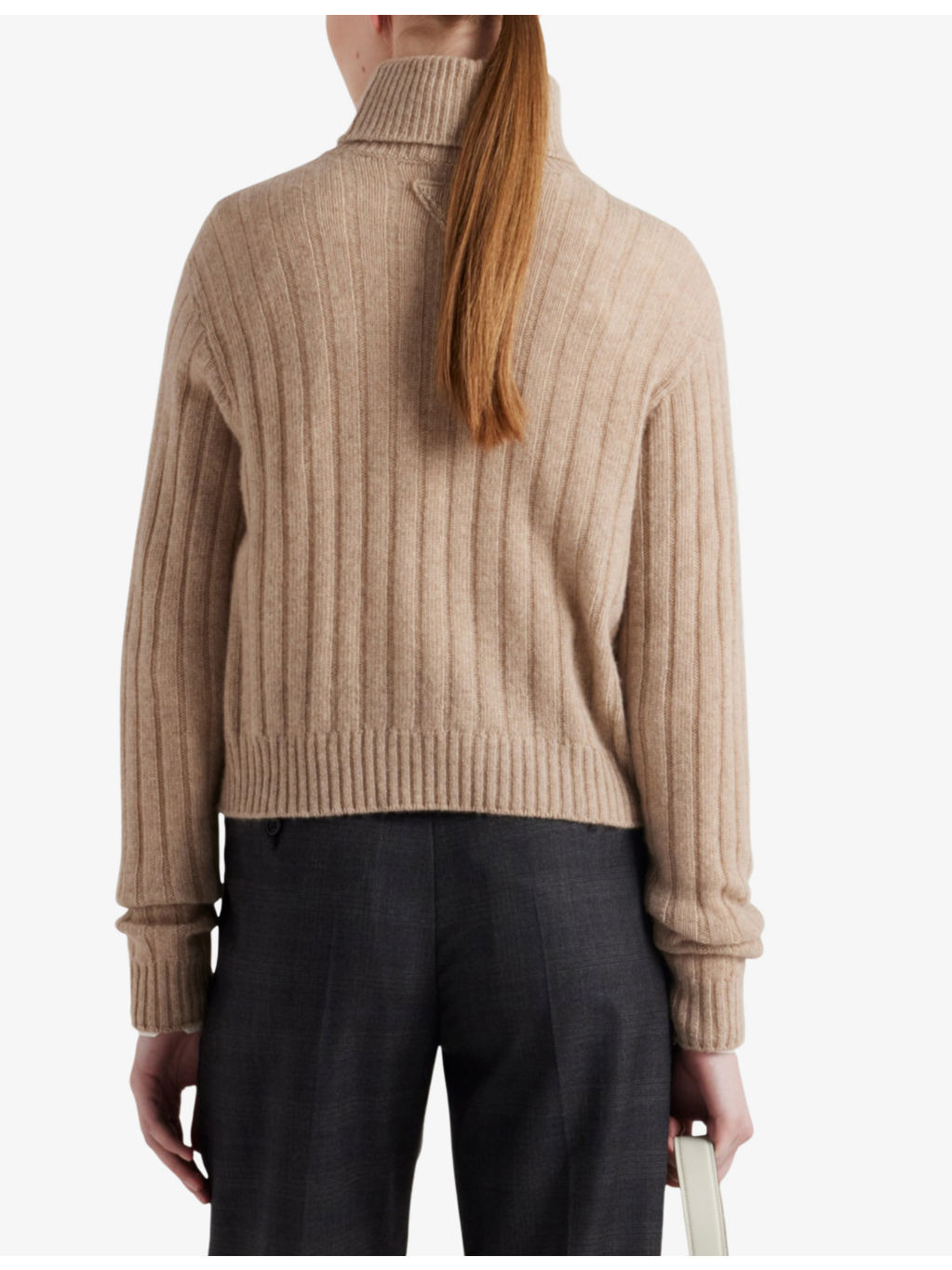 Turtleneck Ribbed Cashmere Jumper - 4