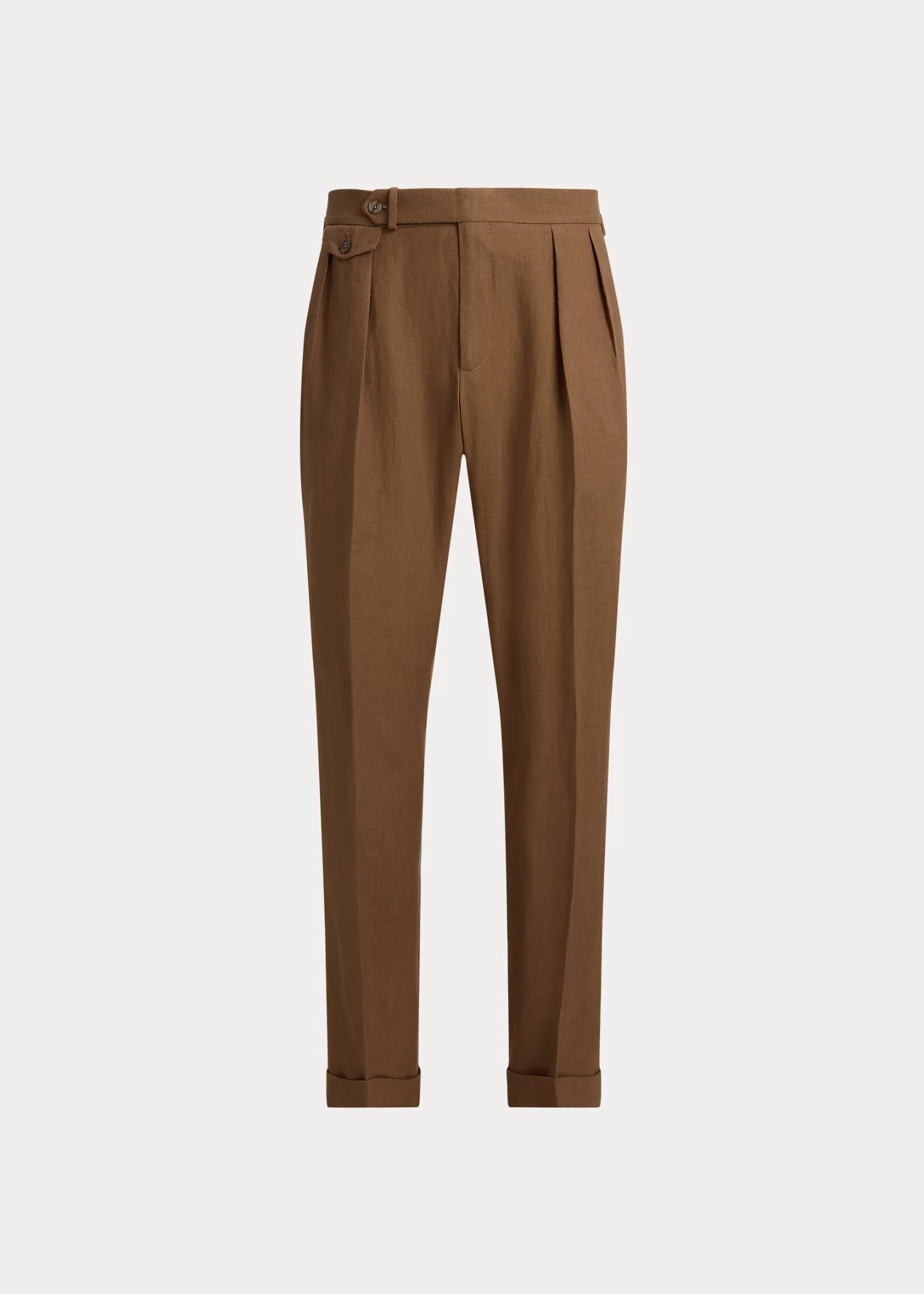 Pleated Linen Suit Trouser - 1