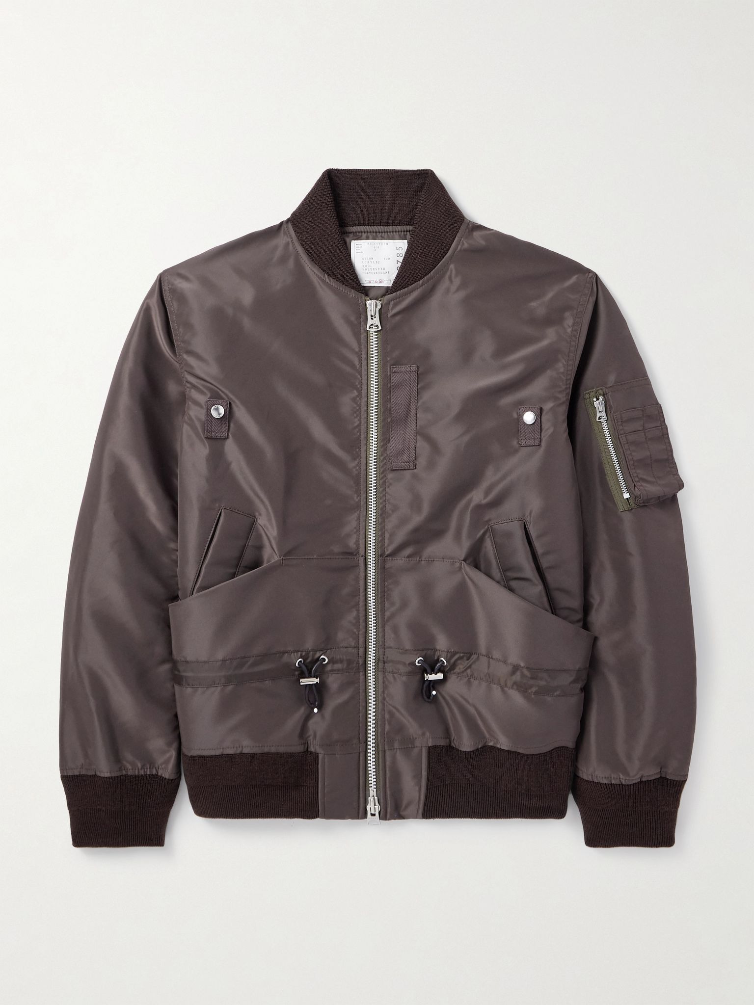 Shell Bomber Jacket Brown - 1