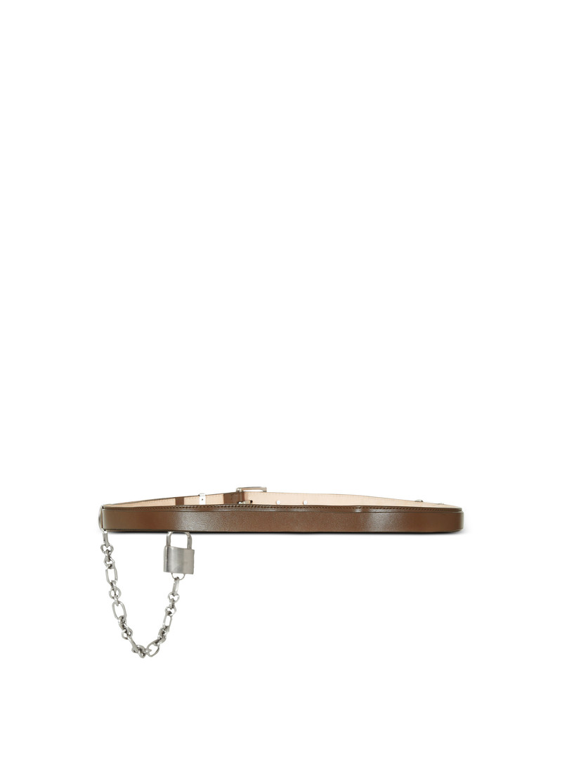 Sync narrow leather belt 3