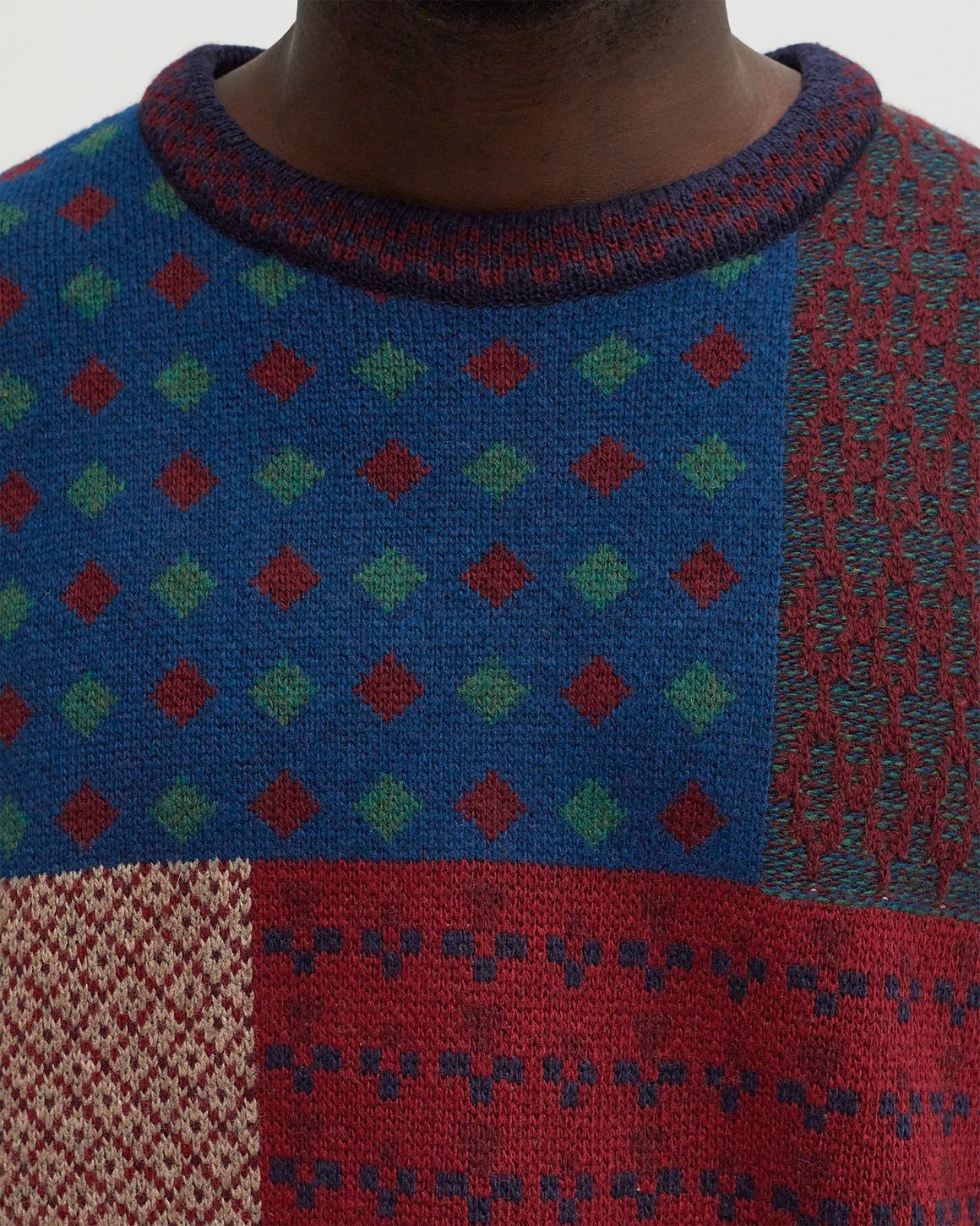 BLOCK KNIT L/S TOP - 4