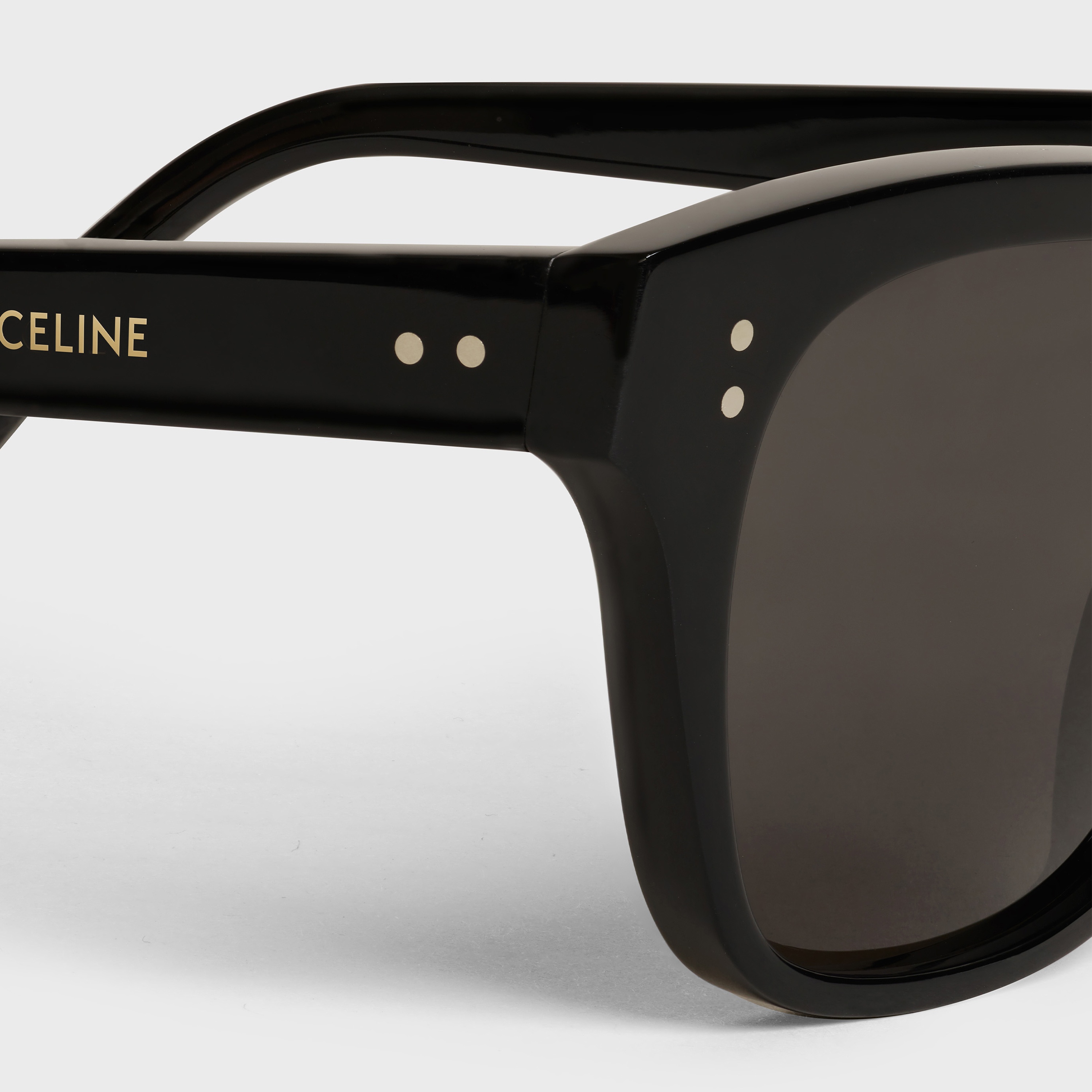 Black Frame 04 Sunglasses in Acetate with Polarized Lenses - 4