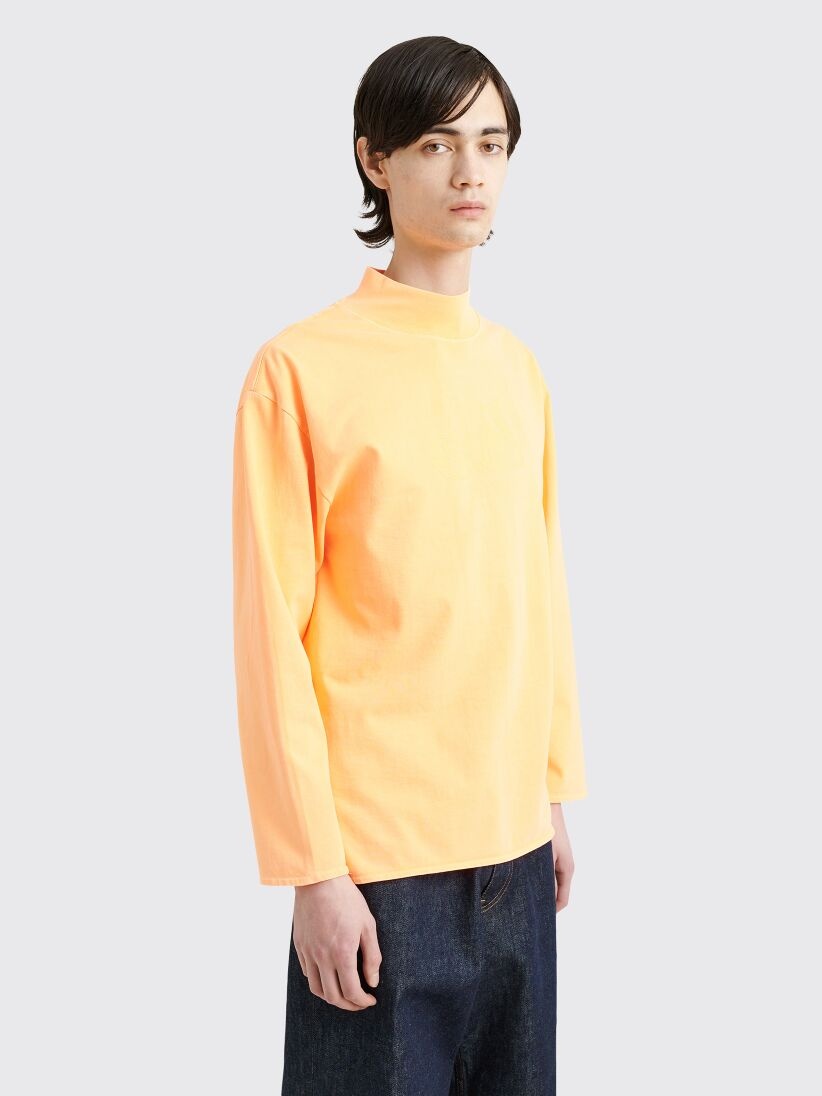 ERL MOCK NECK LONGSLEEVE T-SHIRT ORANGE - 4