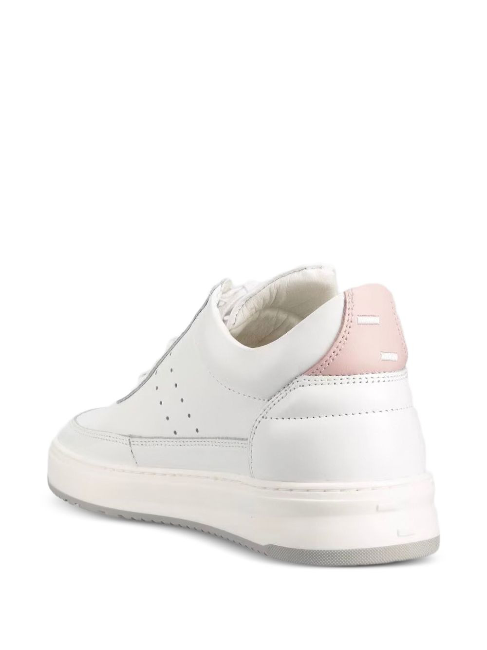 leather low-top sneakers - 3