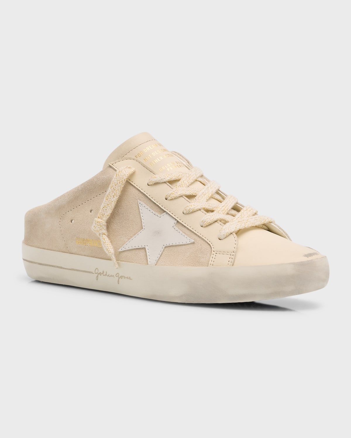 Sabot Mixed Leather Slide Sneakers - 3