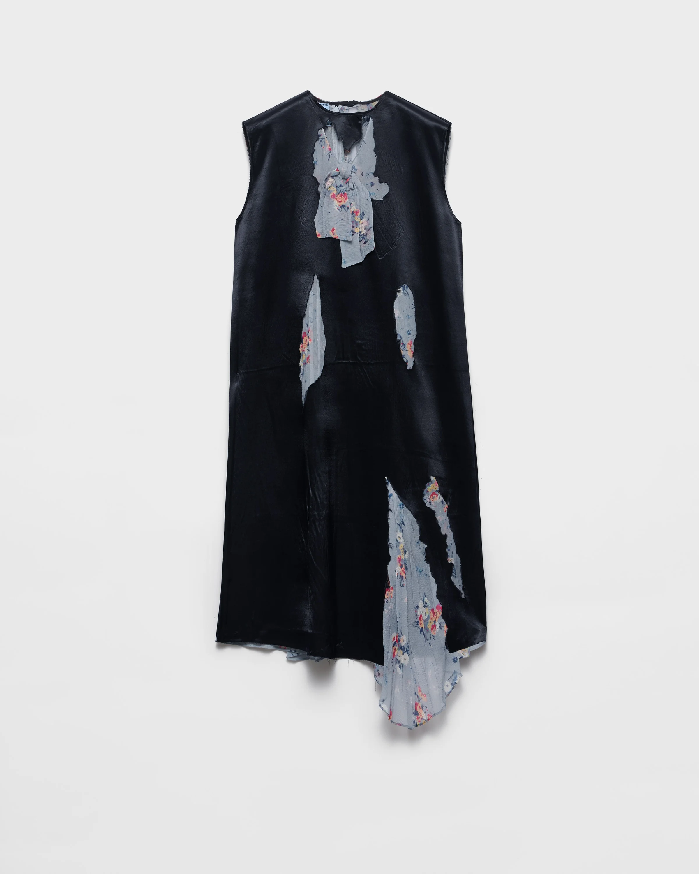 Devoré satin dress - 1