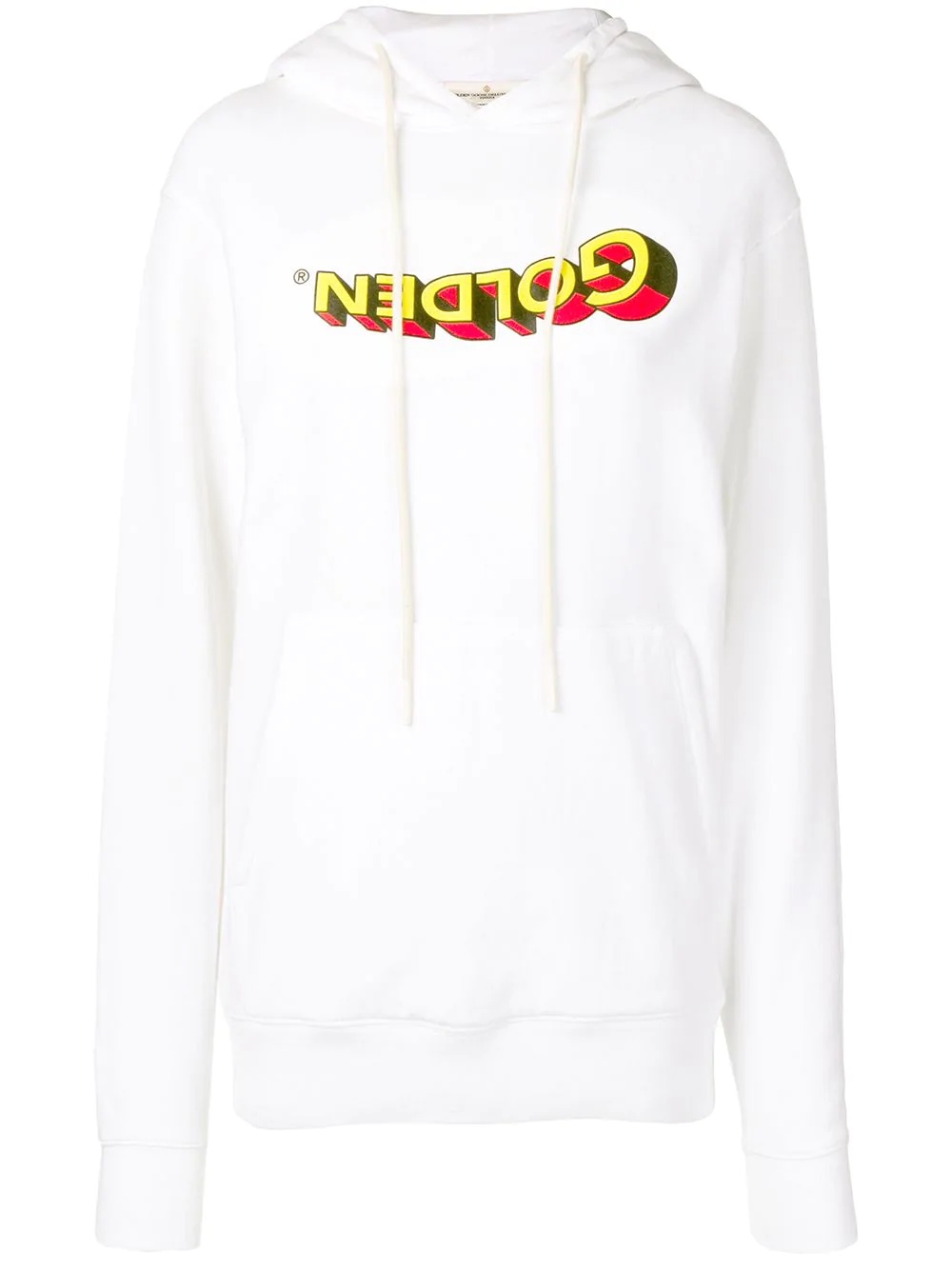 upside-down logo hoodie - 1